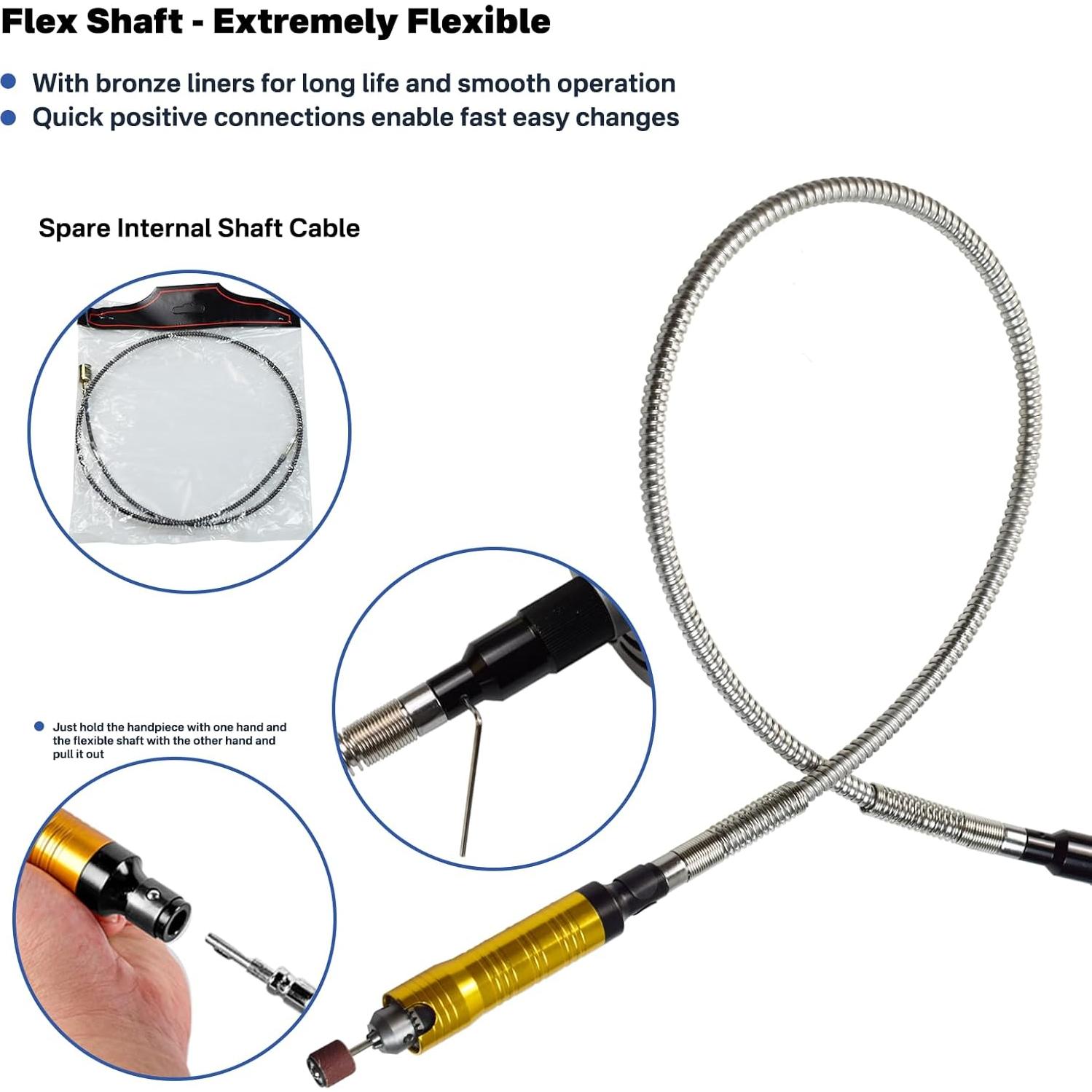 Amoladora Rotativa 780W CTISMICE con Eje Flexible y 105 Accesorios