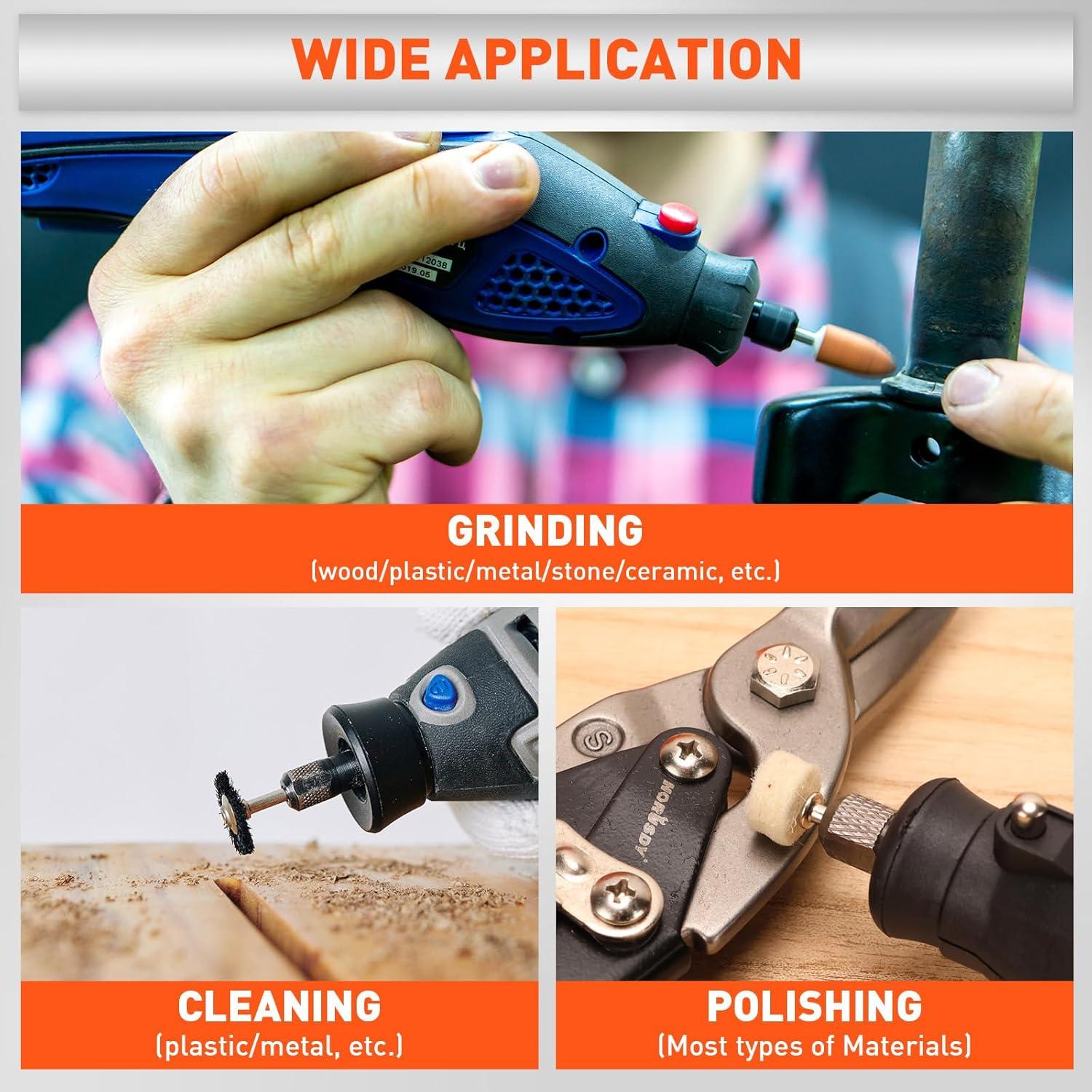 Kit de Accesorios para Herramienta Rotativa HORUSDY 308 Piezas