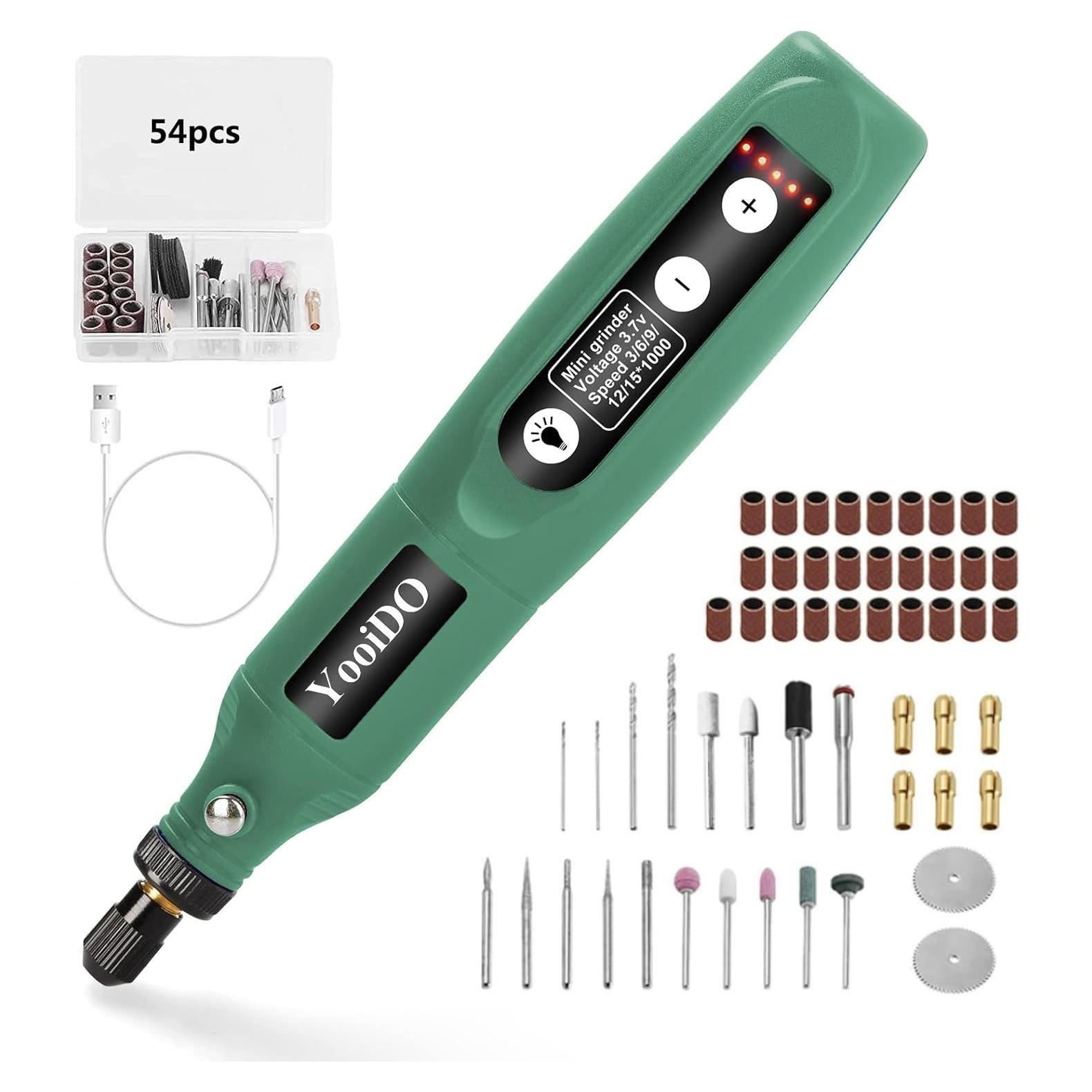 Mini Herramienta Rotativa Inalámbrica YooiDO 3.7V 54 Accesorios