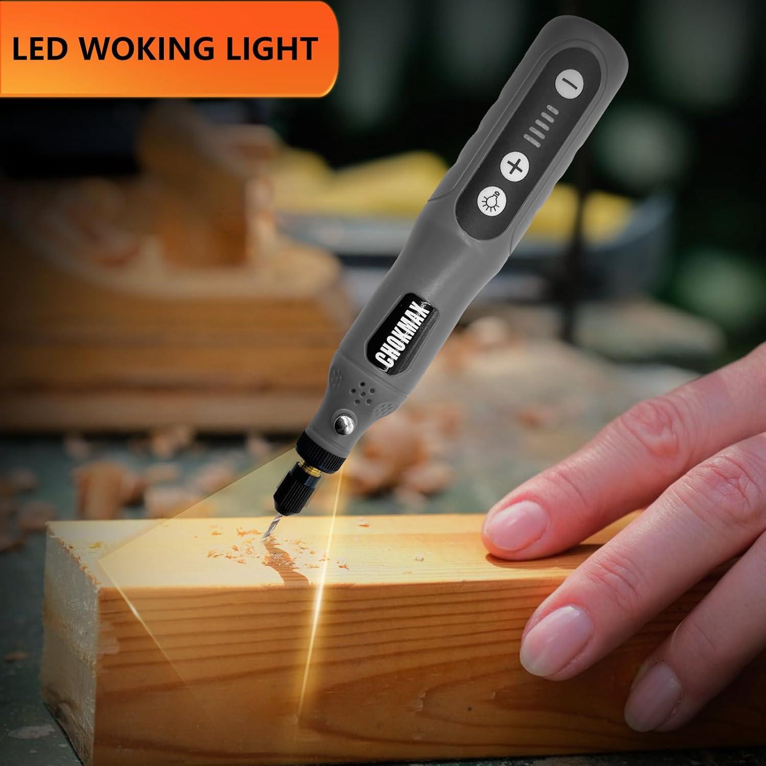 Mini Herramienta Rotativa Inalámbrica CHOKMAX 5 Velocidades 72 Accesorios