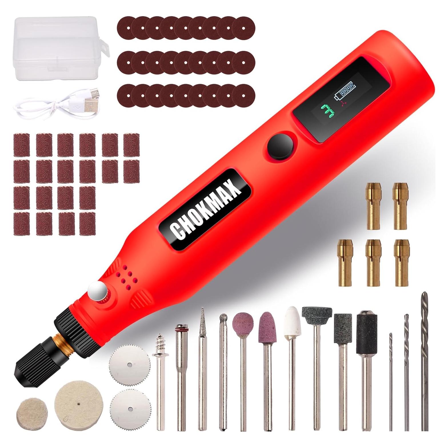 Mini Herramienta Rotativa Inalámbrica CHOKMAX 3 Velocidades 72 Accesorios