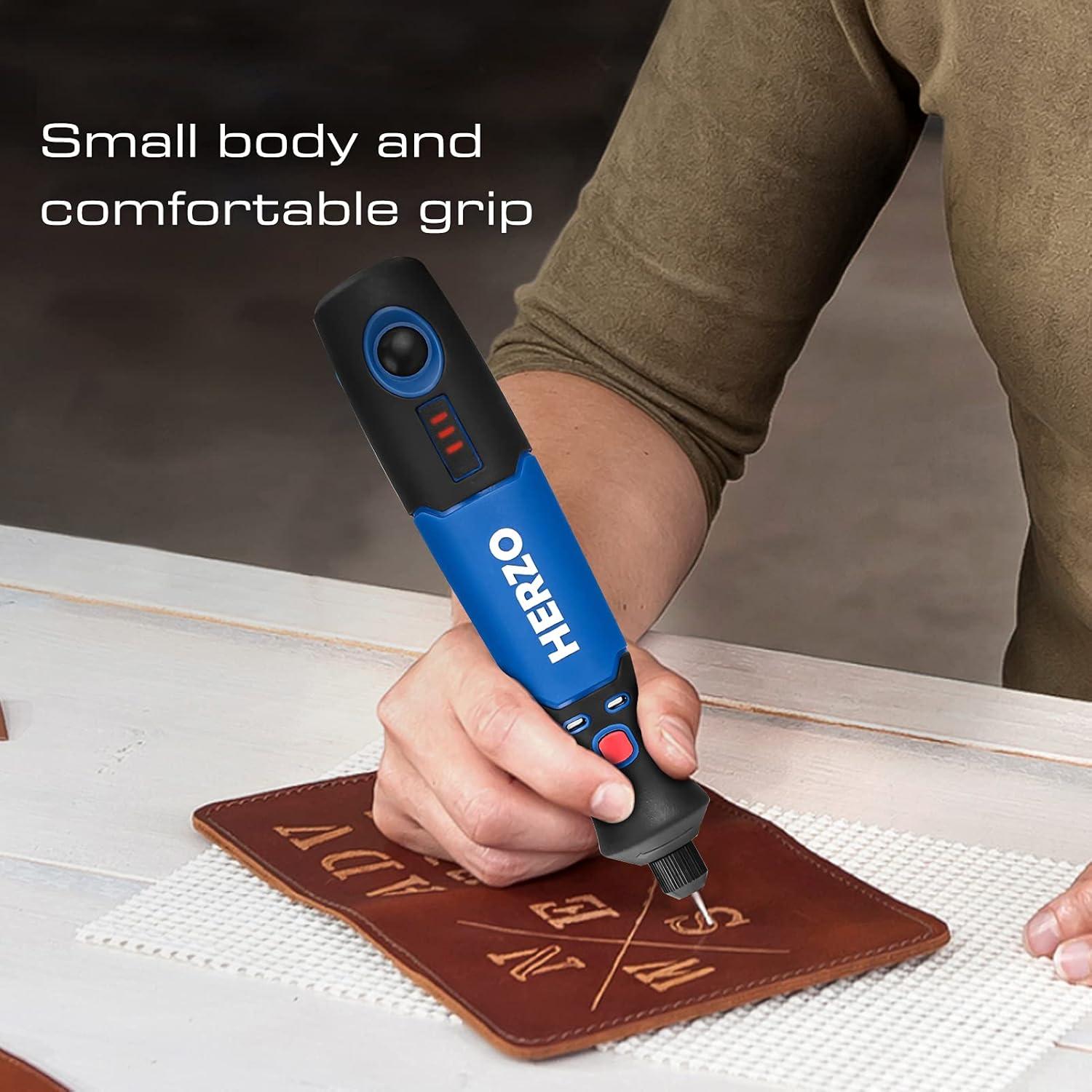 Mini Herramienta Rotativa Inalámbrica HERZO 3.7V con 31 Accesorios