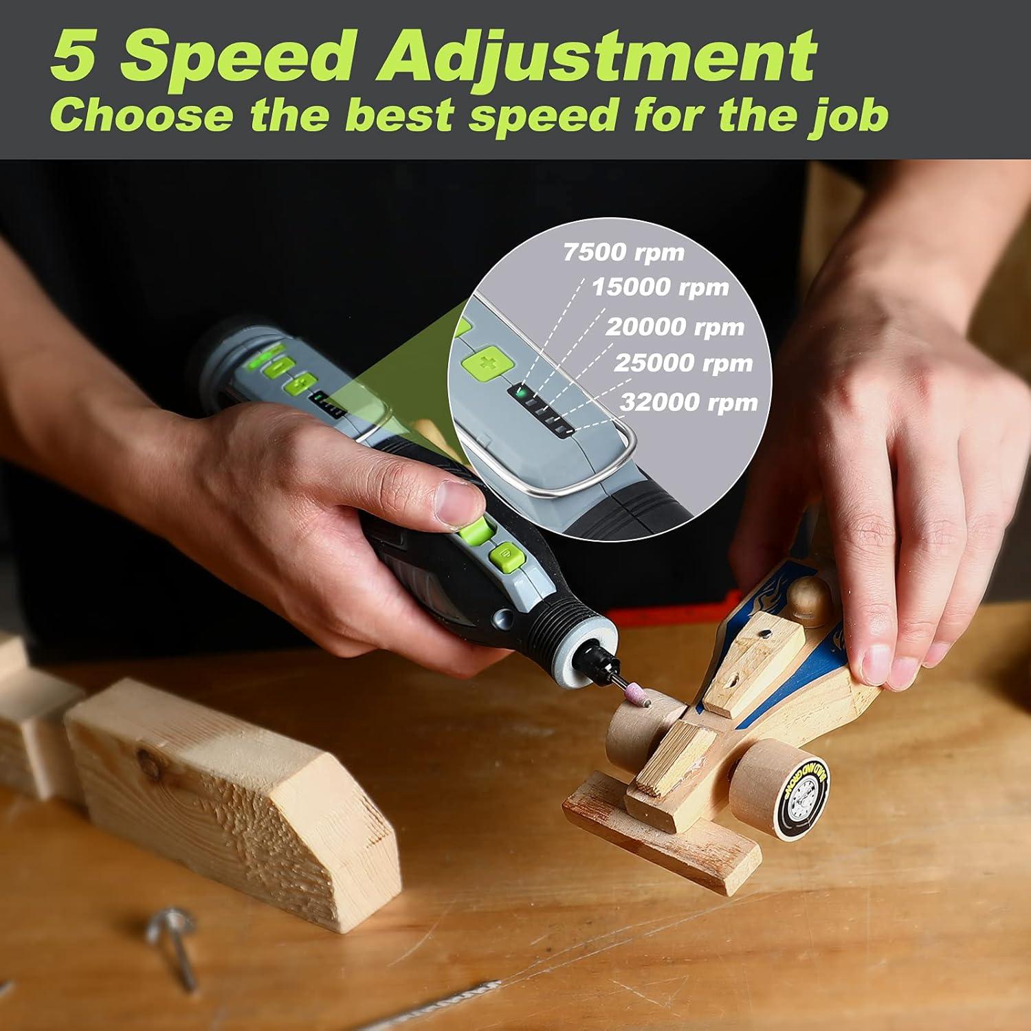 Kit de Herramienta Rotativa Inalámbrica WORKPRO 12V con 114 Accesorios