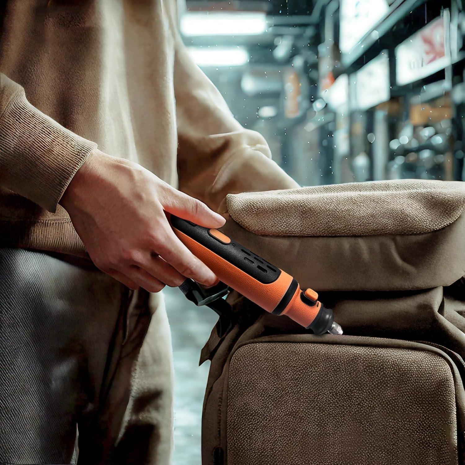 Kit de Herramienta Rotativa Inalámbrica TiTiC 8V 5 Velocidades 79 Accesorios