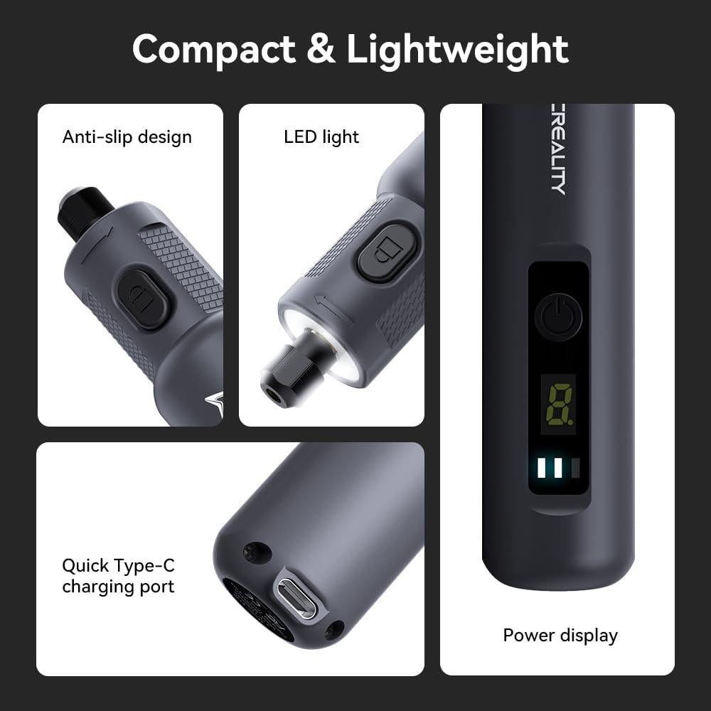 Kit de Herramienta Rotativa Inalámbrica Creality 23 Piezas 6 Velocidades