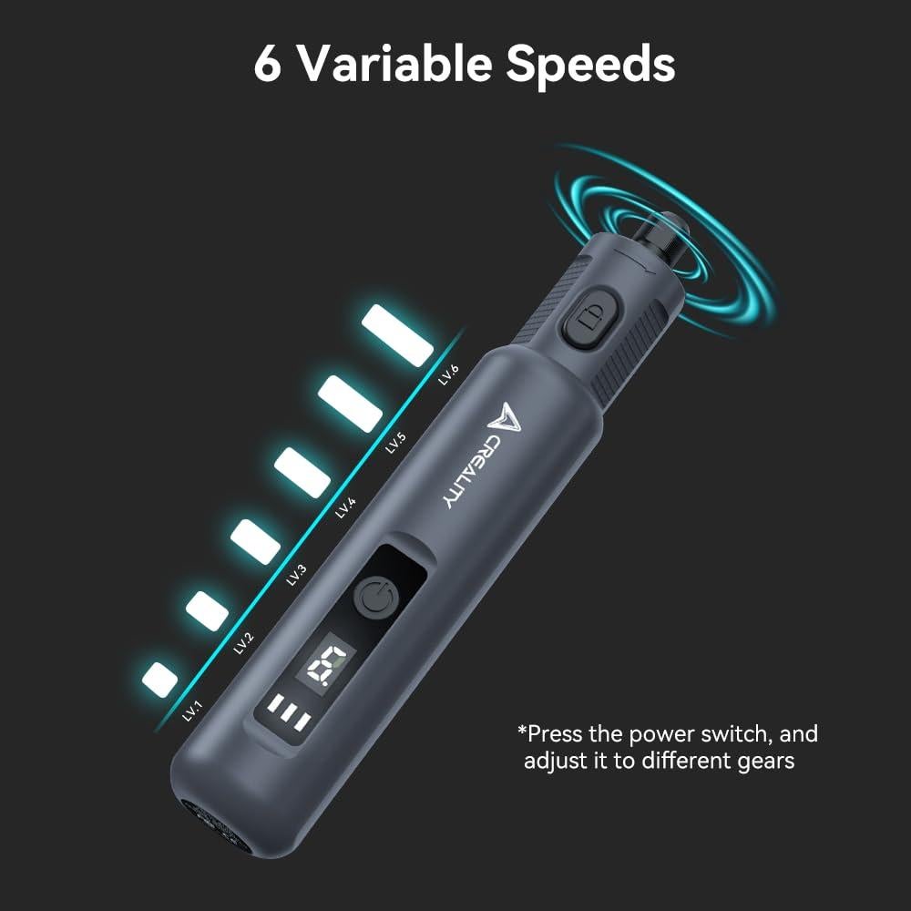 Kit de Herramienta Rotativa Inalámbrica Creality 23 Piezas 6 Velocidades