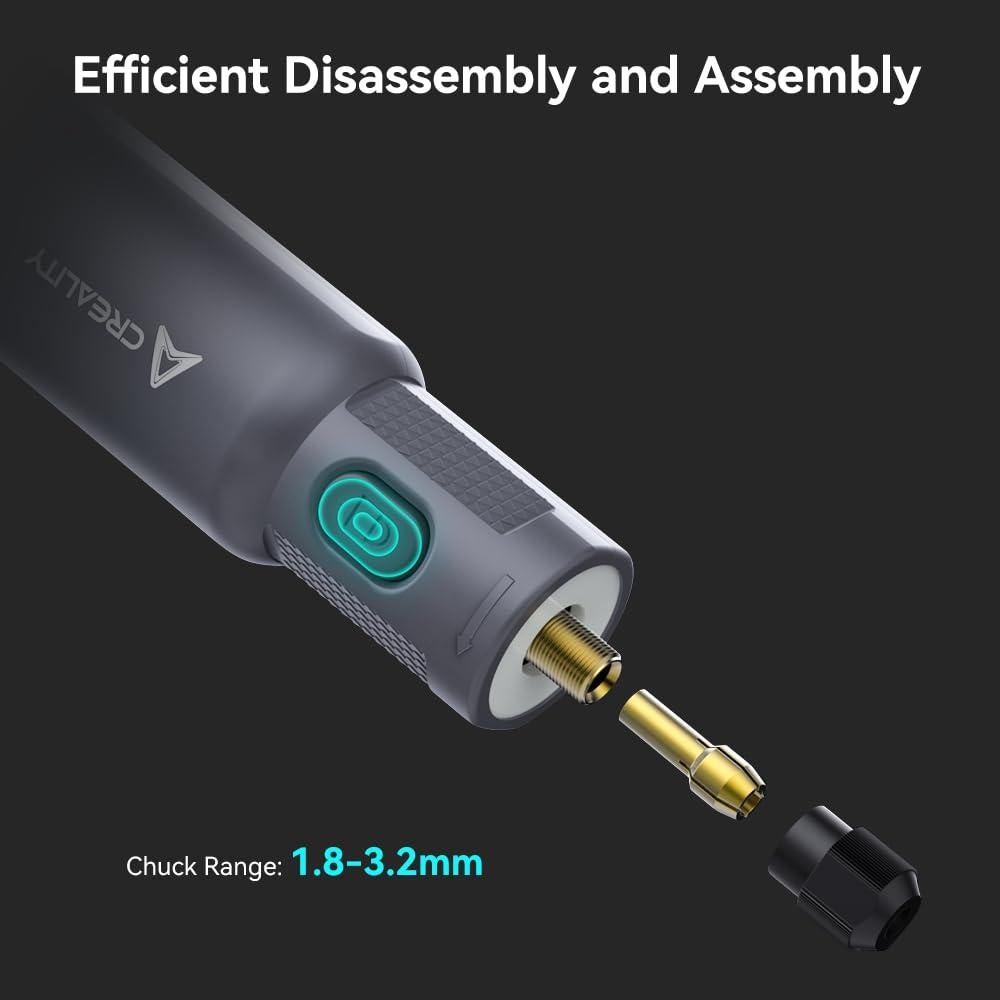 Kit de Herramienta Rotativa Inalámbrica Creality 23 Piezas 6 Velocidades