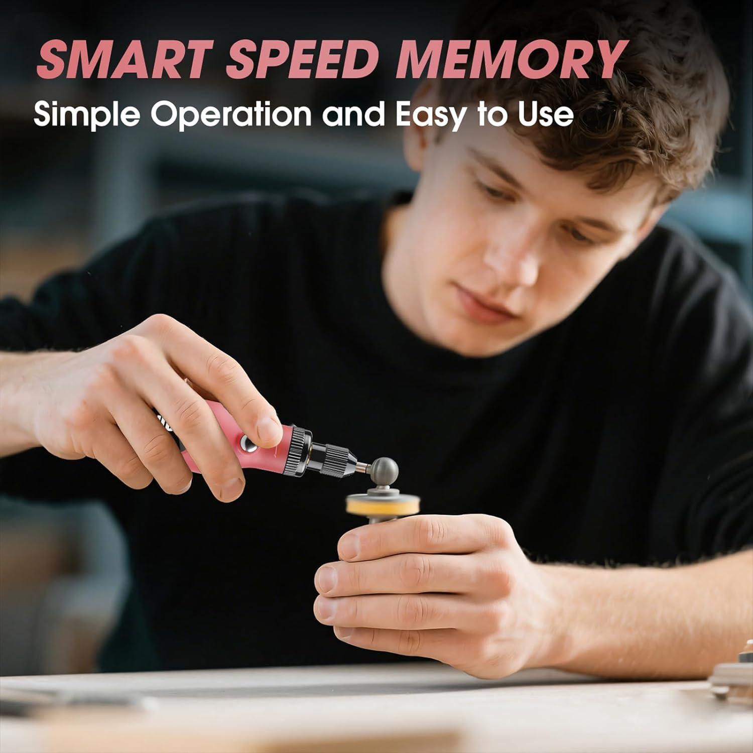 Gonanza Mini Herramienta Rotativa Inalámbrica 5 Velocidades LED