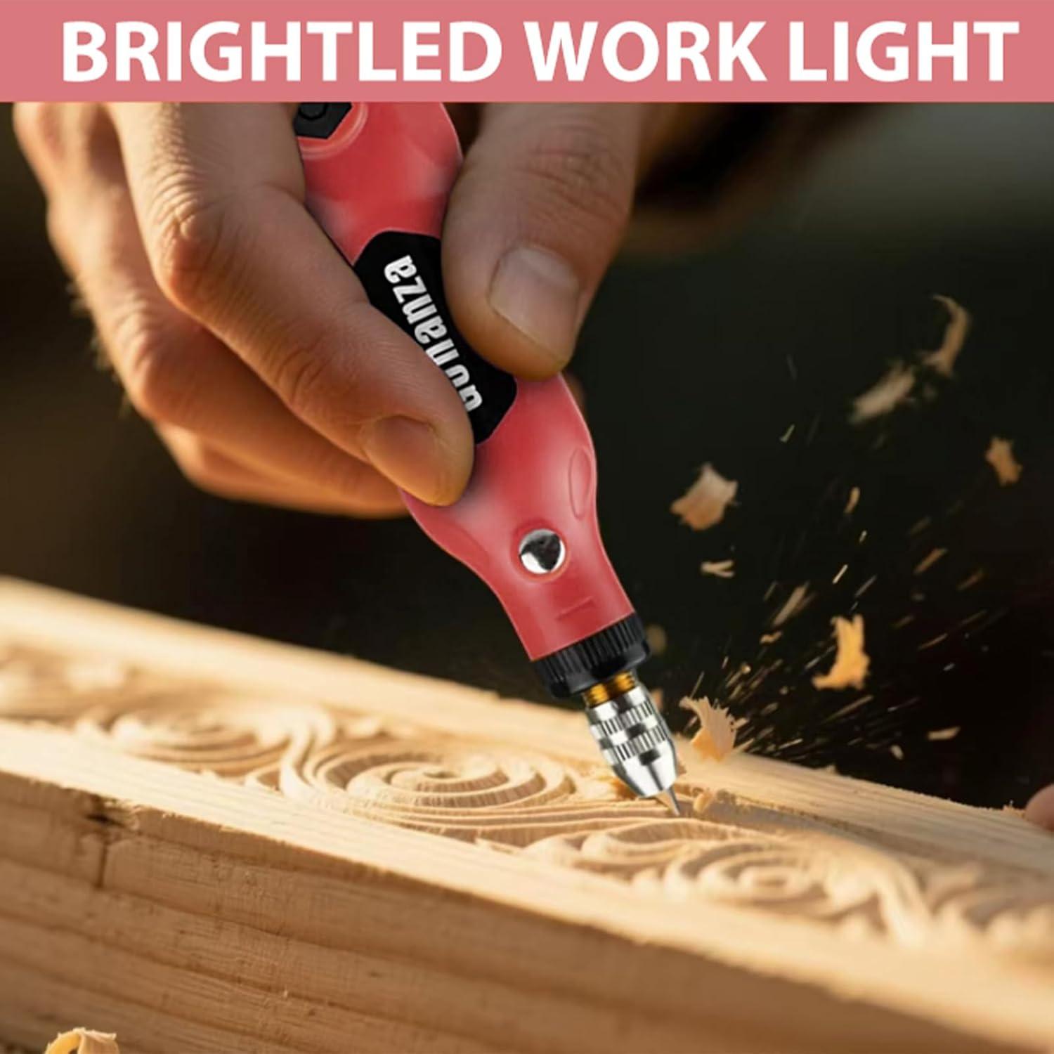 Gonanza Mini Herramienta Rotativa Inalámbrica 5 Velocidades LED