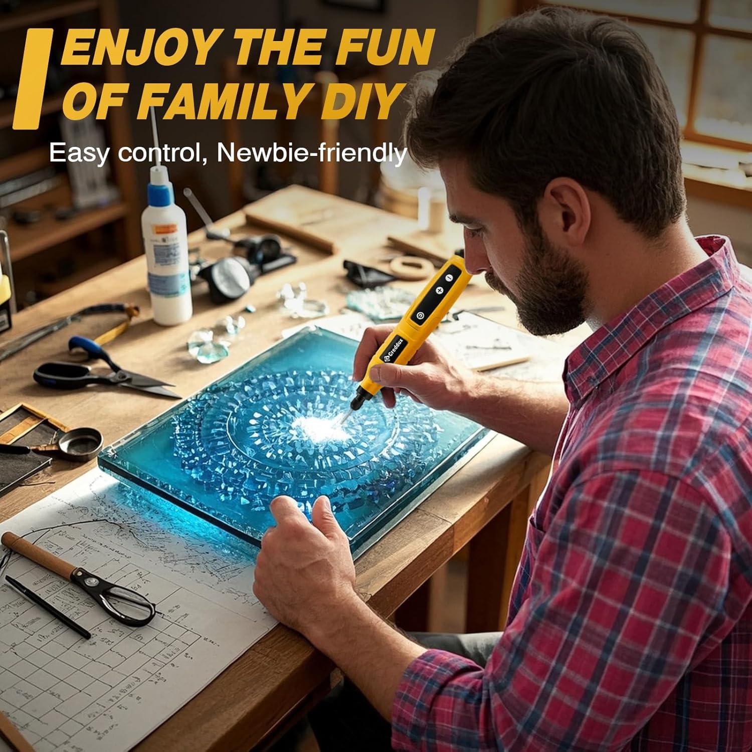 Herramienta Rotativa Inalámbrica Creddux 4.2V 71 Accesorios