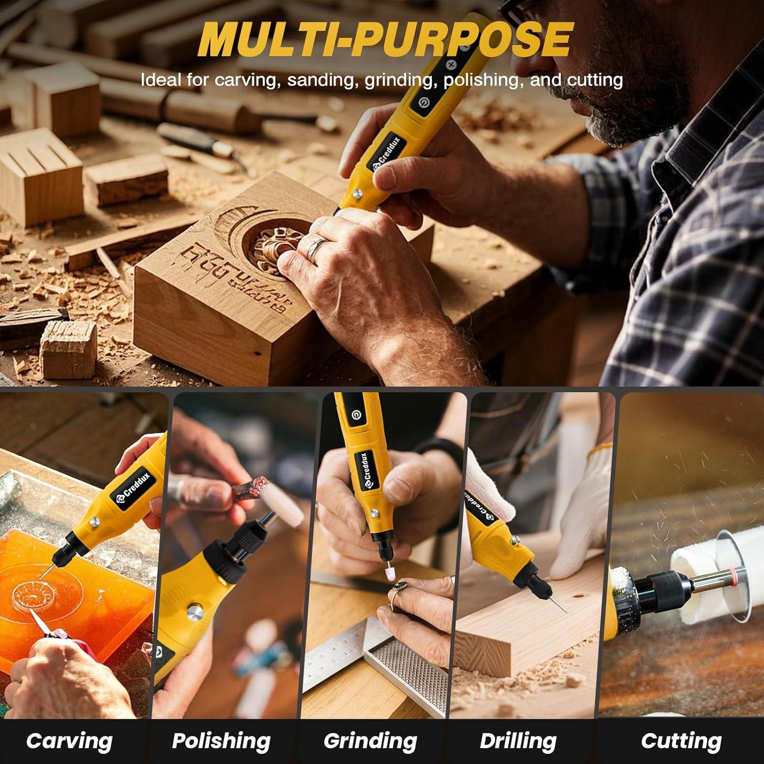 Herramienta Rotativa Inalámbrica Creddux 4.2V 71 Accesorios