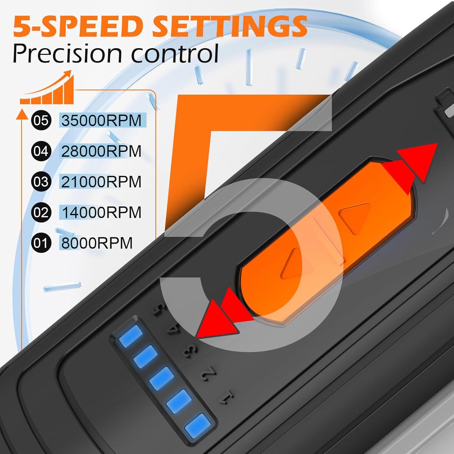 Herramienta Rotativa Inalámbrica HARDELL 12V 80 Accesorios