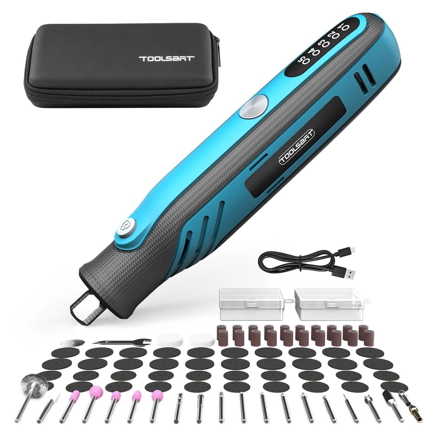 Kit Herramienta Rotativa Inalámbrica TOOLSBAT 4V 84 Accesorios