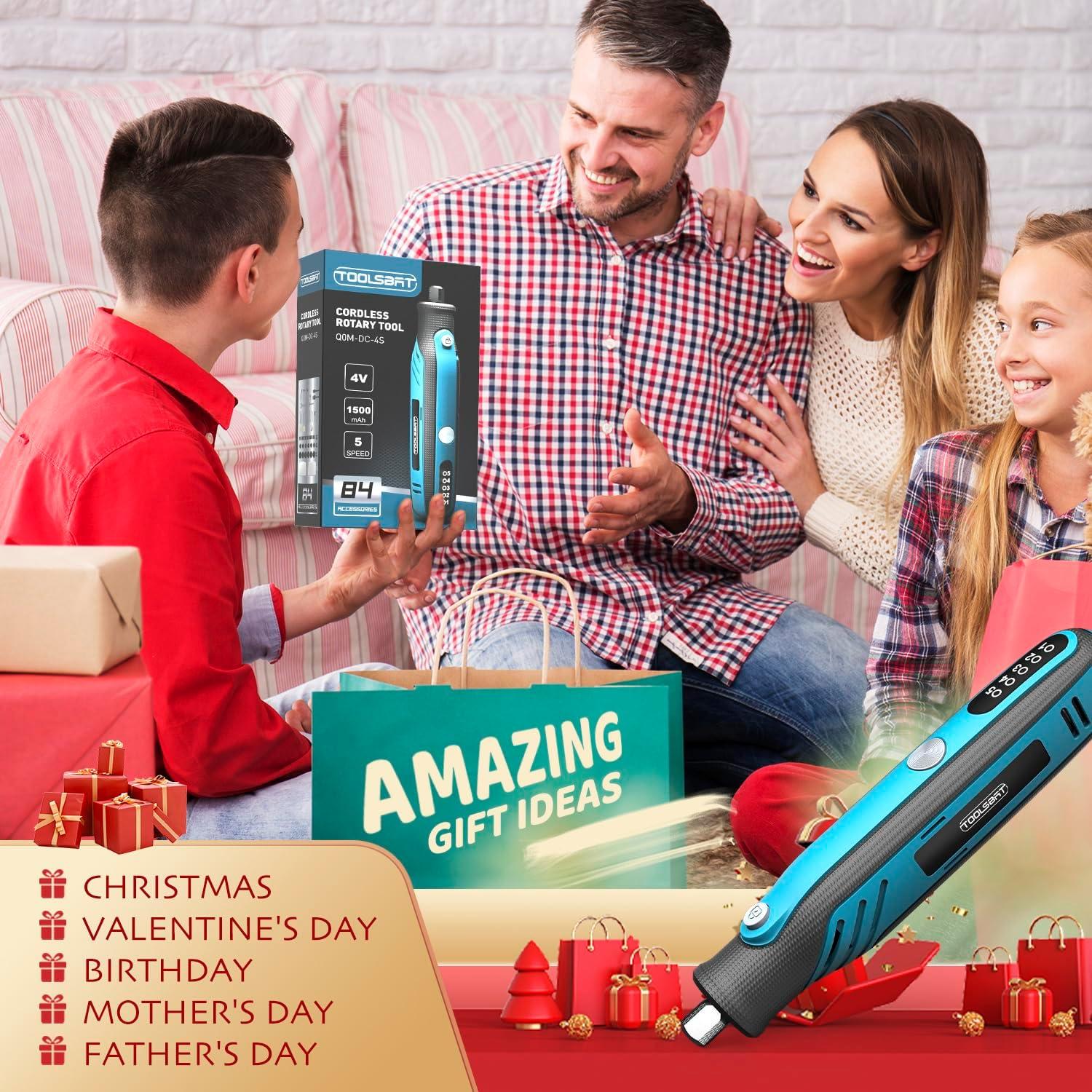 Kit Herramienta Rotativa Inalámbrica TOOLSBAT 4V 84 Accesorios