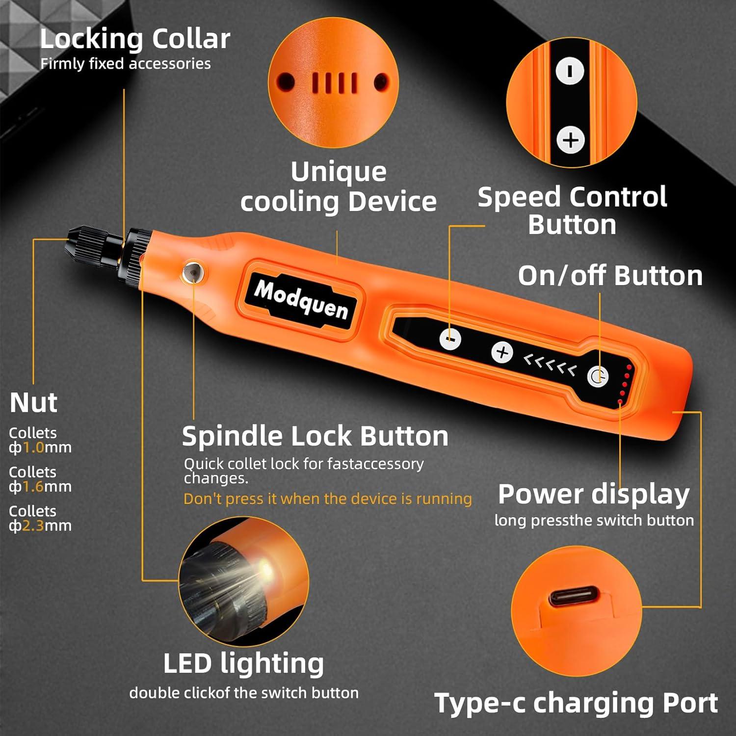 Kit de Herramienta Rotativa Inalámbrica Modquen 4V 78 Accesorios