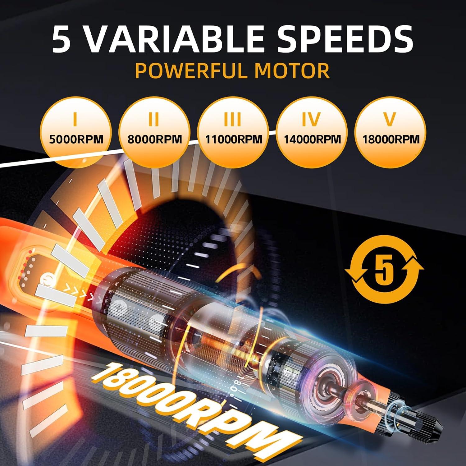 Kit de Herramienta Rotativa Inalámbrica Modquen 4V 78 Accesorios