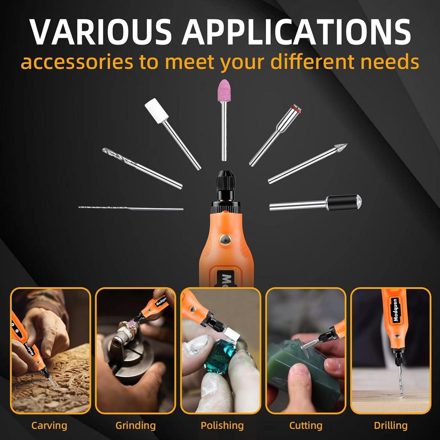 Kit de Herramienta Rotativa Inalámbrica Modquen 4V 78 Accesorios