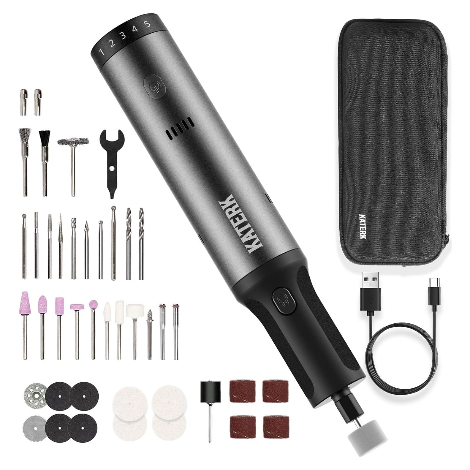 Herramienta Rotativa Inalámbrica Katerk 7.2V 90W 42 Accesorios