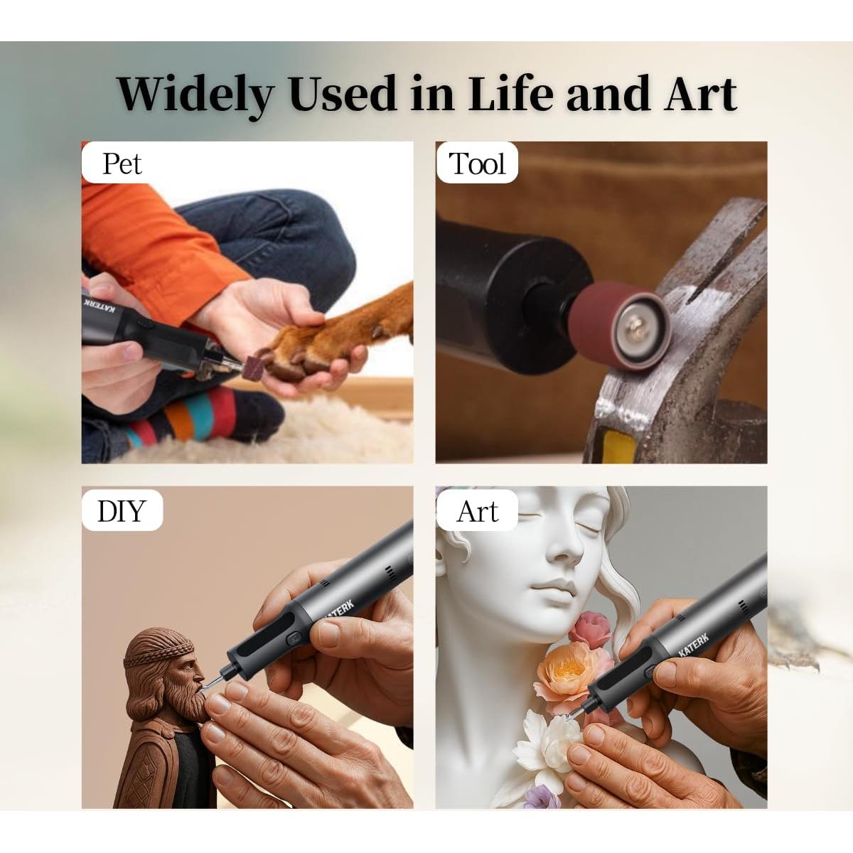 Herramienta Rotativa Inalámbrica Katerk 7.2V 90W 42 Accesorios