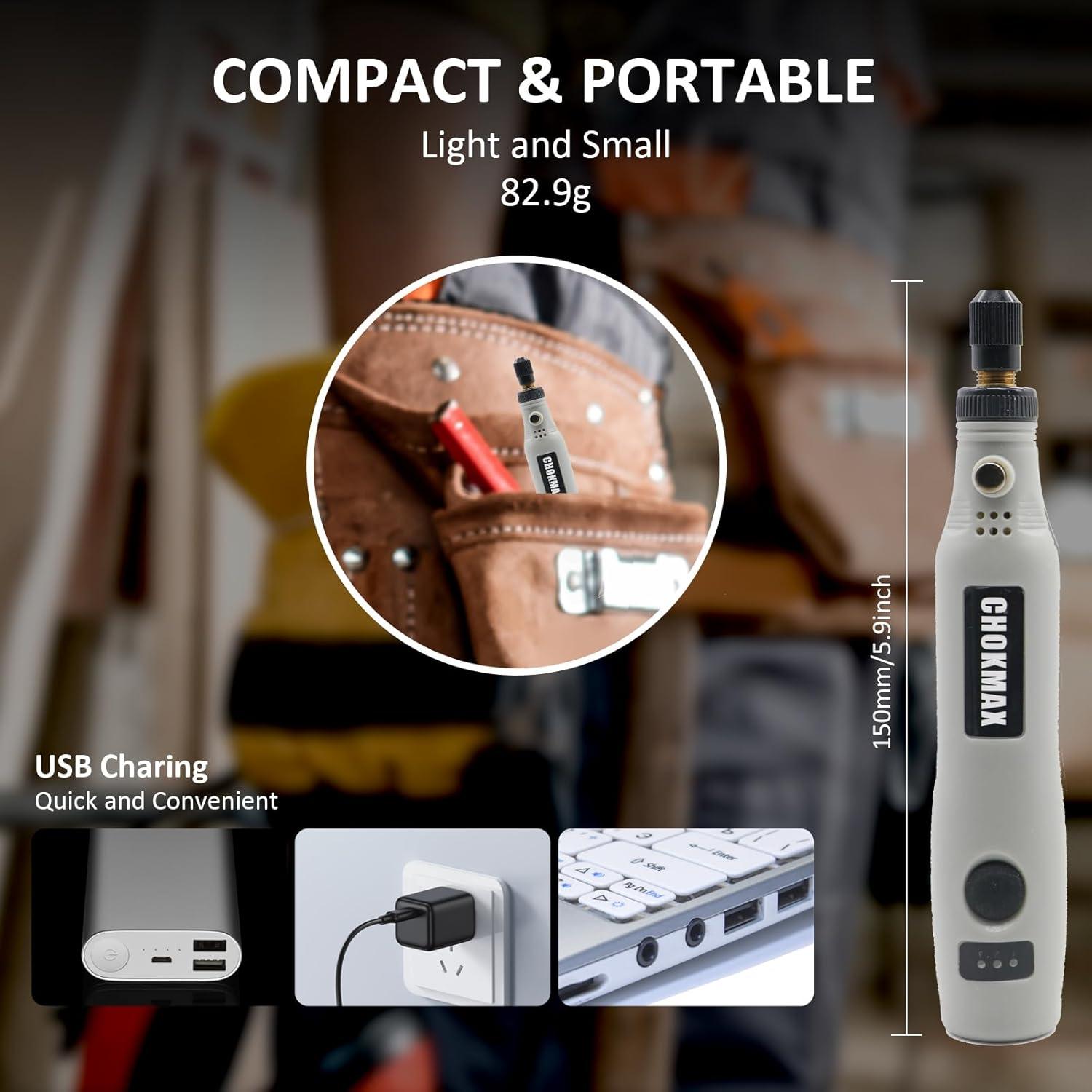 Herramienta Rotativa Inalámbrica CHOKMAX 3.7V 42 Accesorios