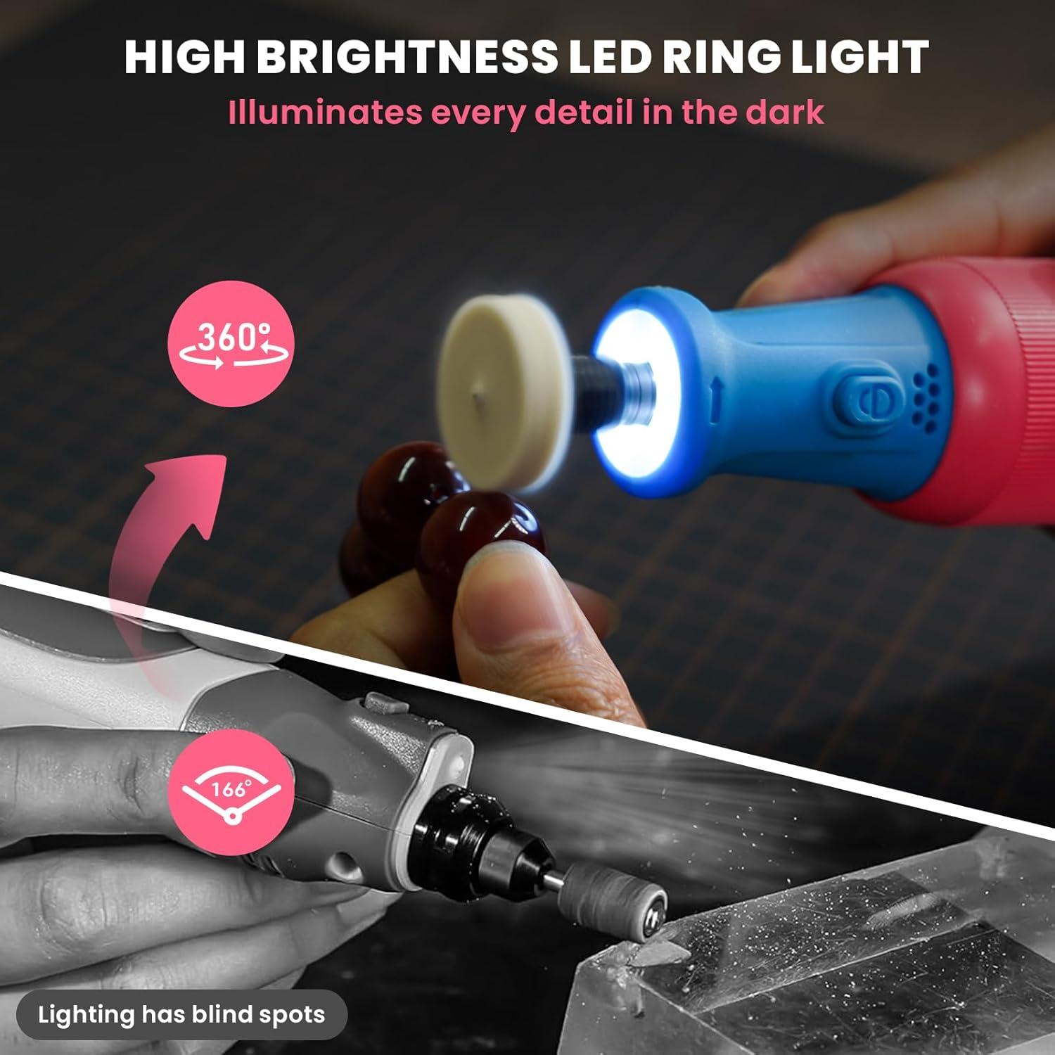 Herramienta Rotativa Inalámbrica HARDELL 8V con 80 Accesorios