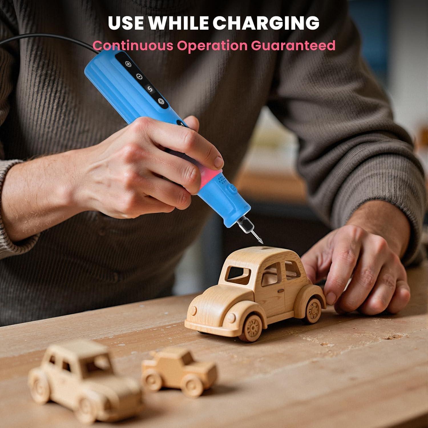 Herramienta Rotativa Inalámbrica HARDELL 8V con 80 Accesorios