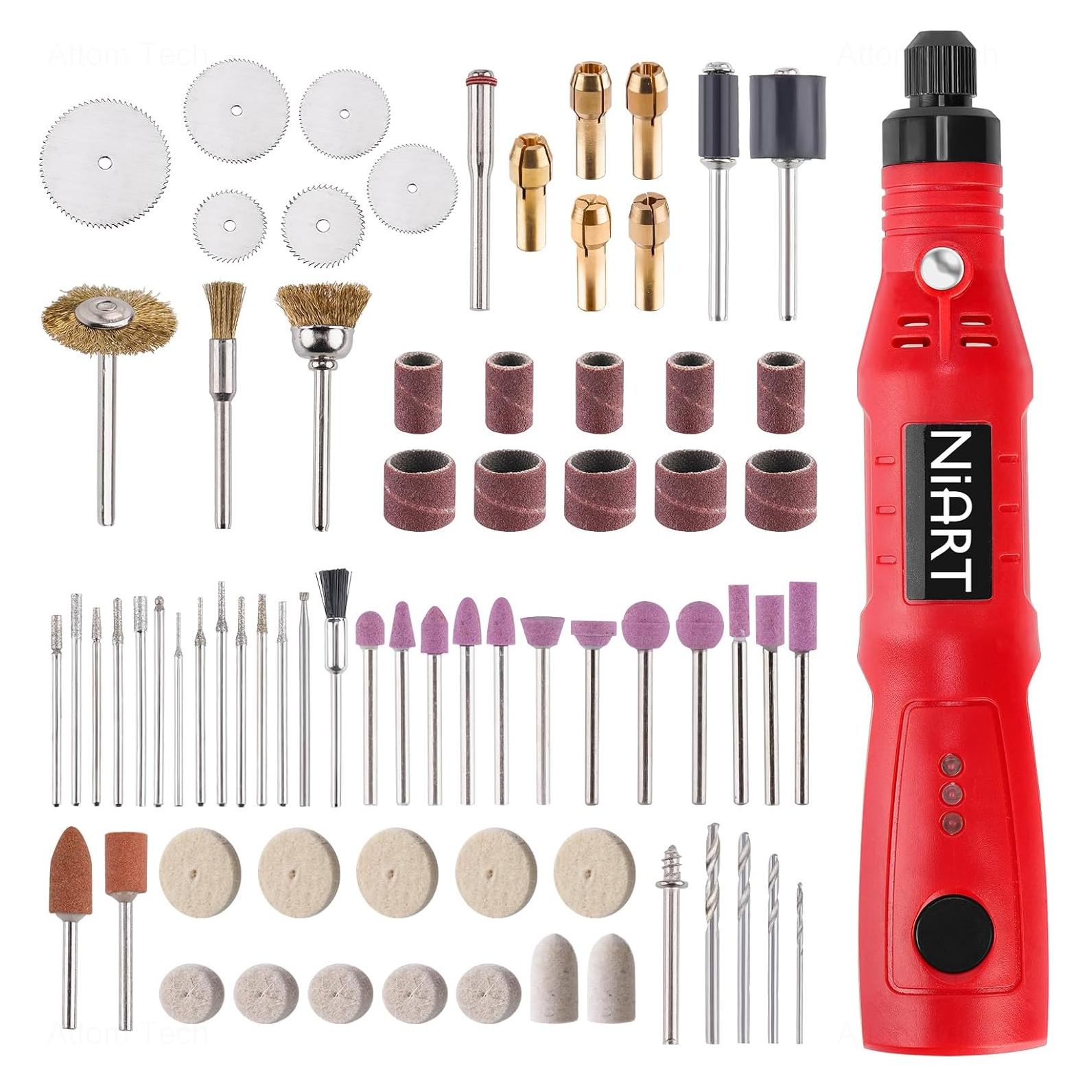 Mini Herramienta Rotativa Inalámbrica NiArt 3.6V 3 Velocidades