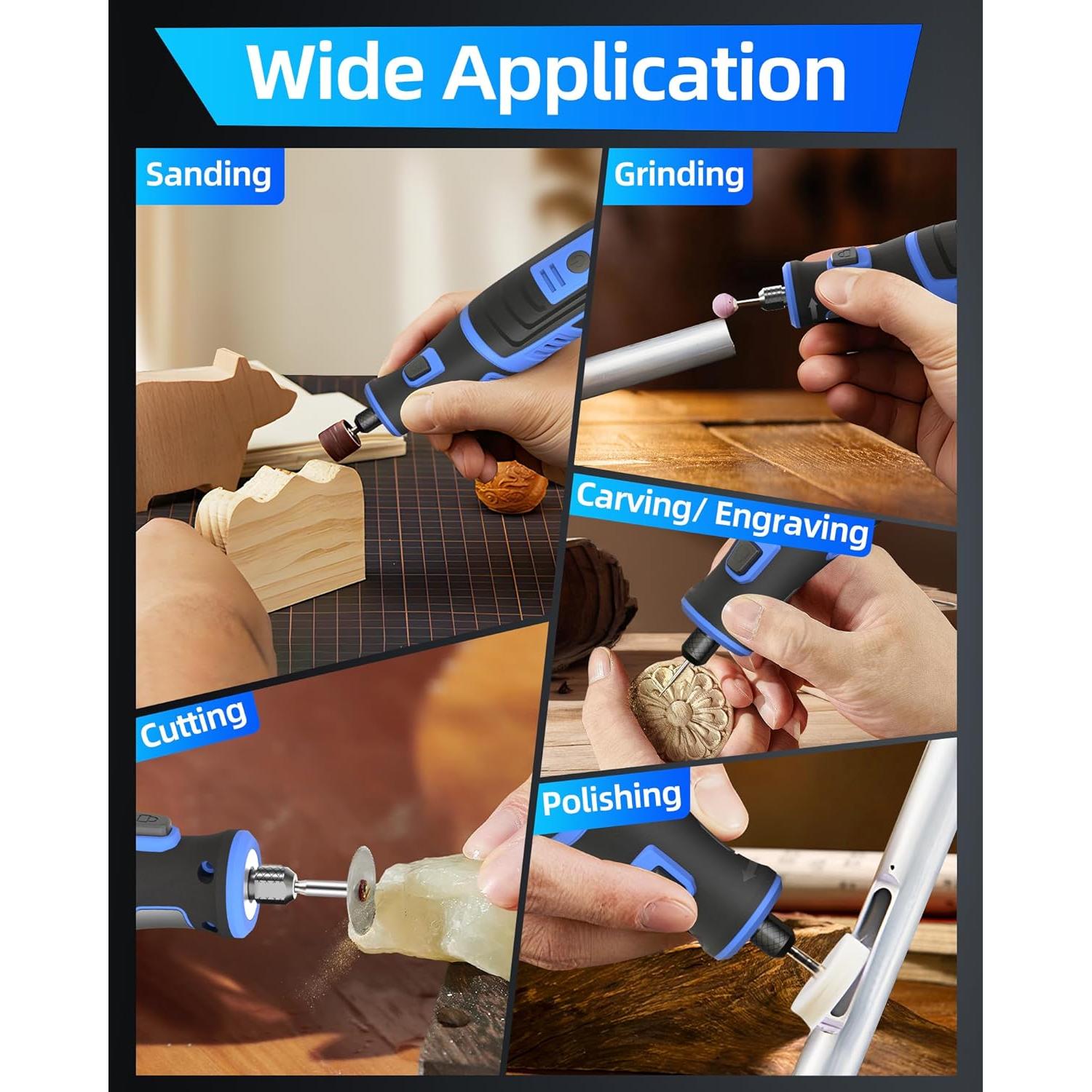 Herramienta Rotativa Inalámbrica Linstaine 8V 135 Accesorios