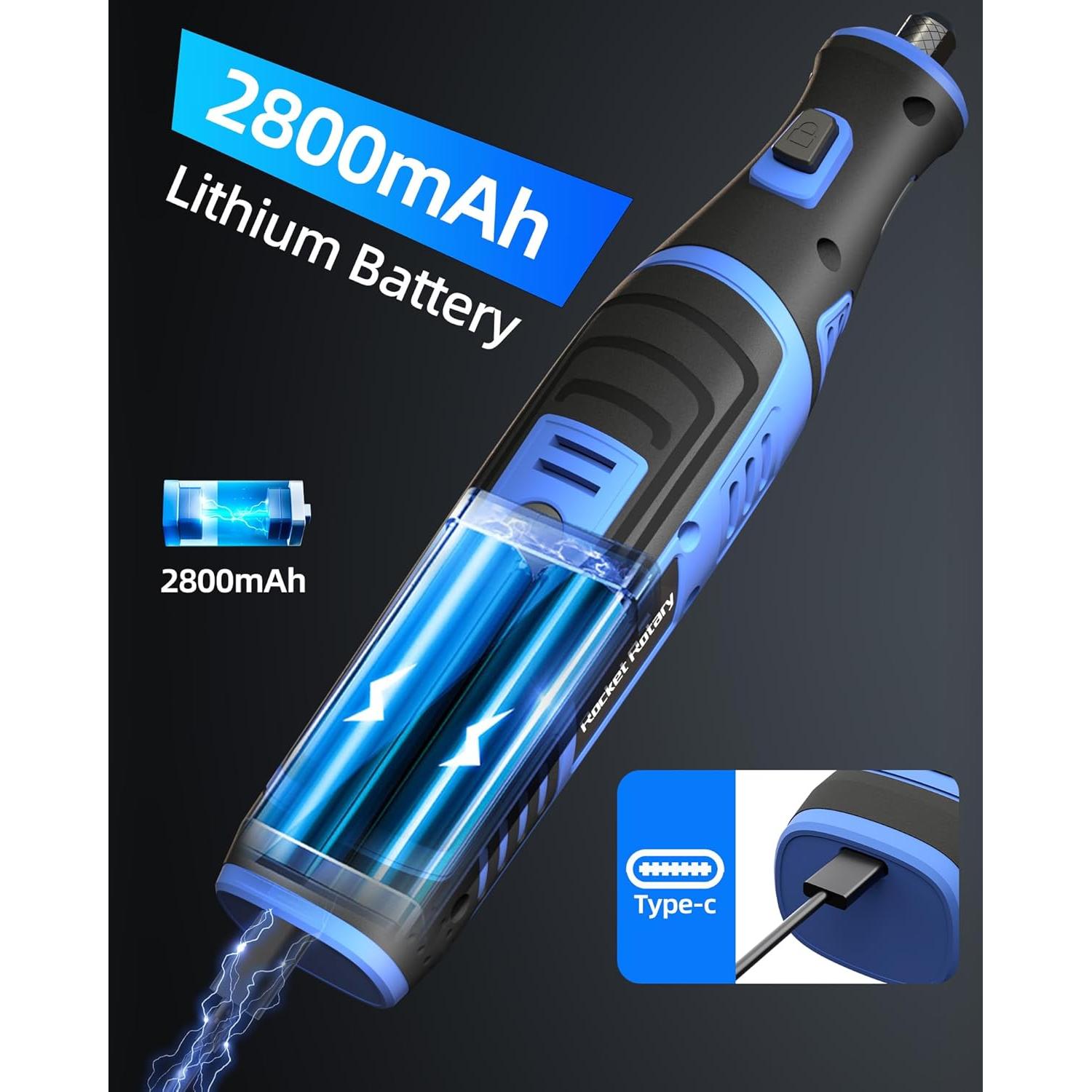 Herramienta Rotativa Inalámbrica Linstaine 8V 135 Accesorios