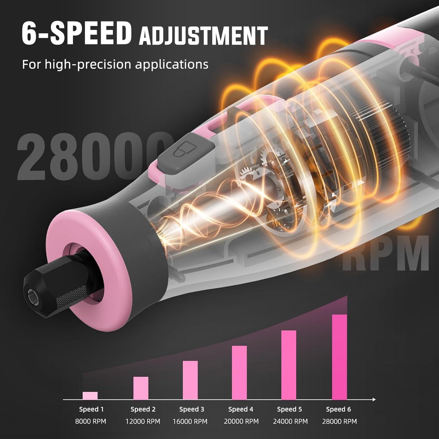 Kit de Herramienta Rotativa Inalámbrica Katerk 4000mAh 70 Accesorios