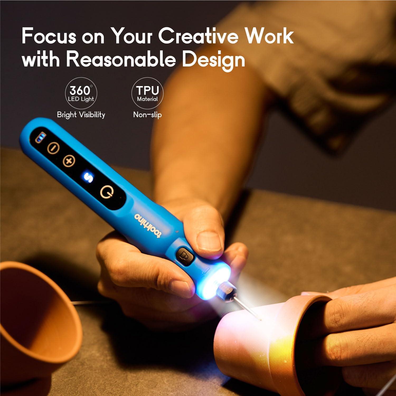 Kit Herramienta Rotativa Inalámbrica Toolrhino 3.7V 62 Accesorios