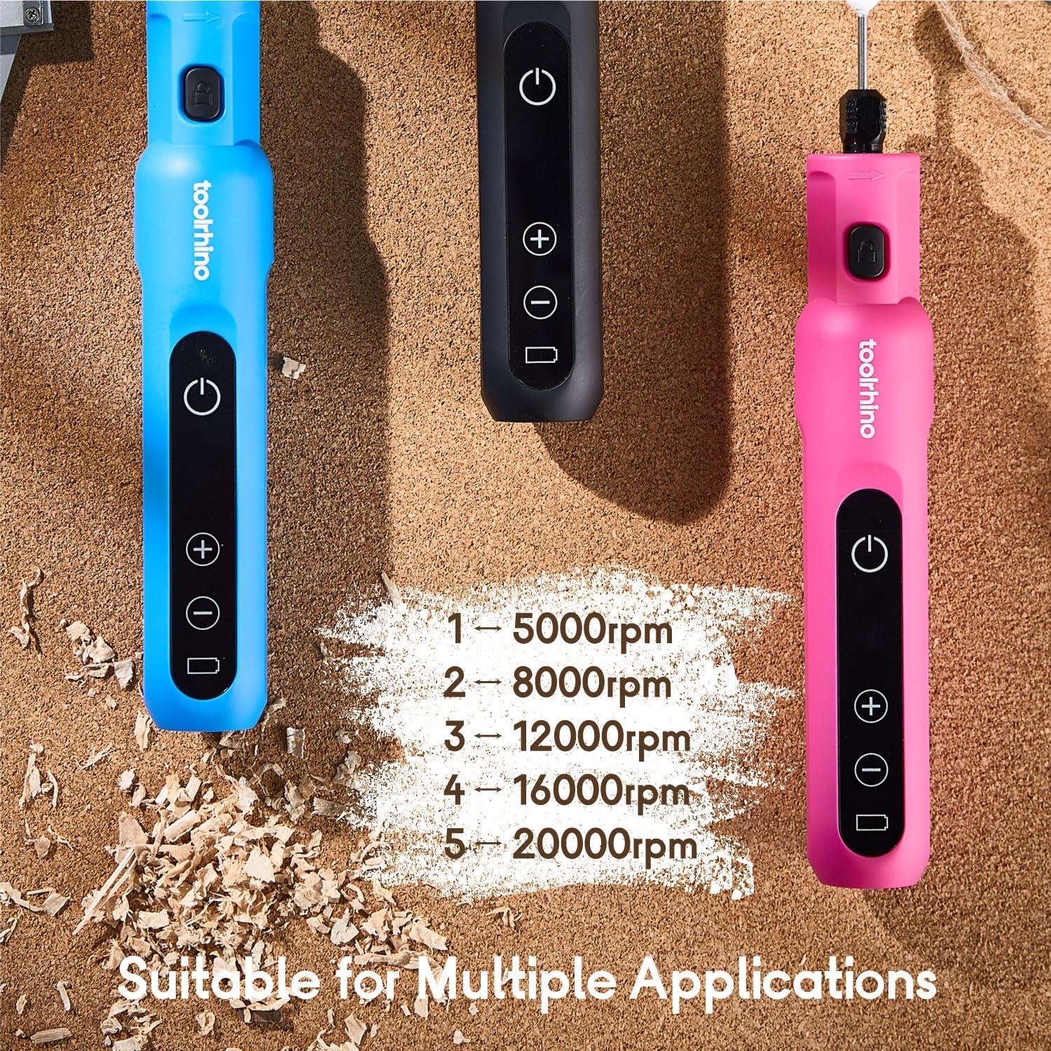 Kit Herramienta Rotativa Inalámbrica Toolrhino 3.7V 62 Accesorios