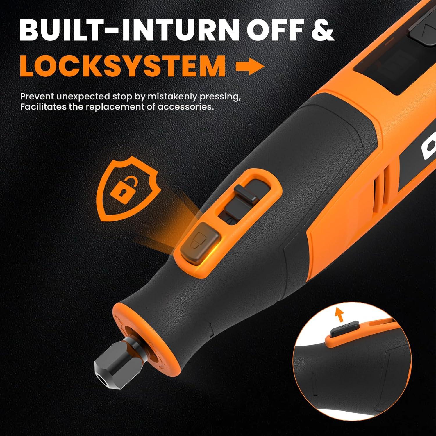 Herramienta Rotativa Inalámbrica HARDELL 4V 80 Accesorios