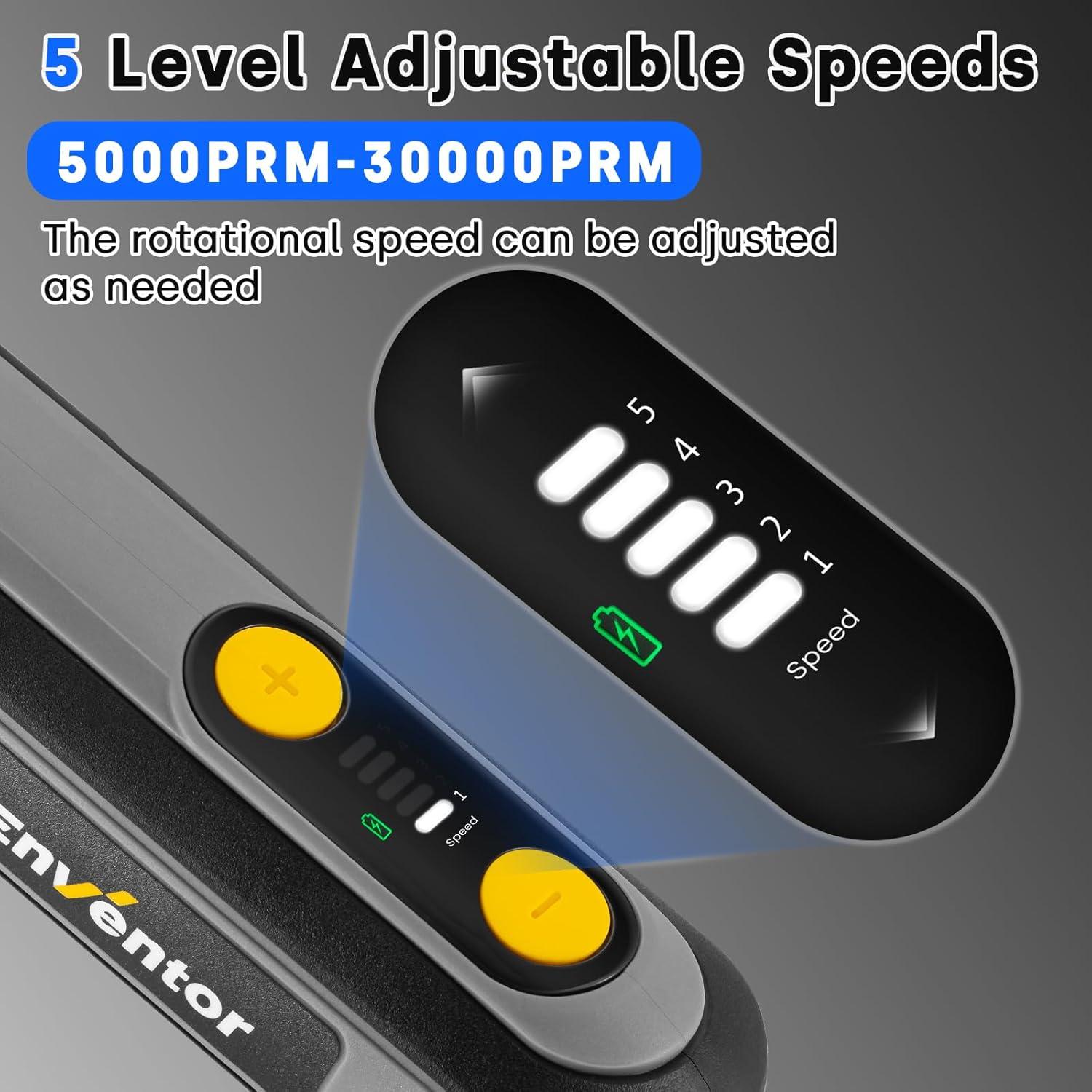 Herramienta Rotativa Inalámbrica Enventor 8V con 123 Accesorios