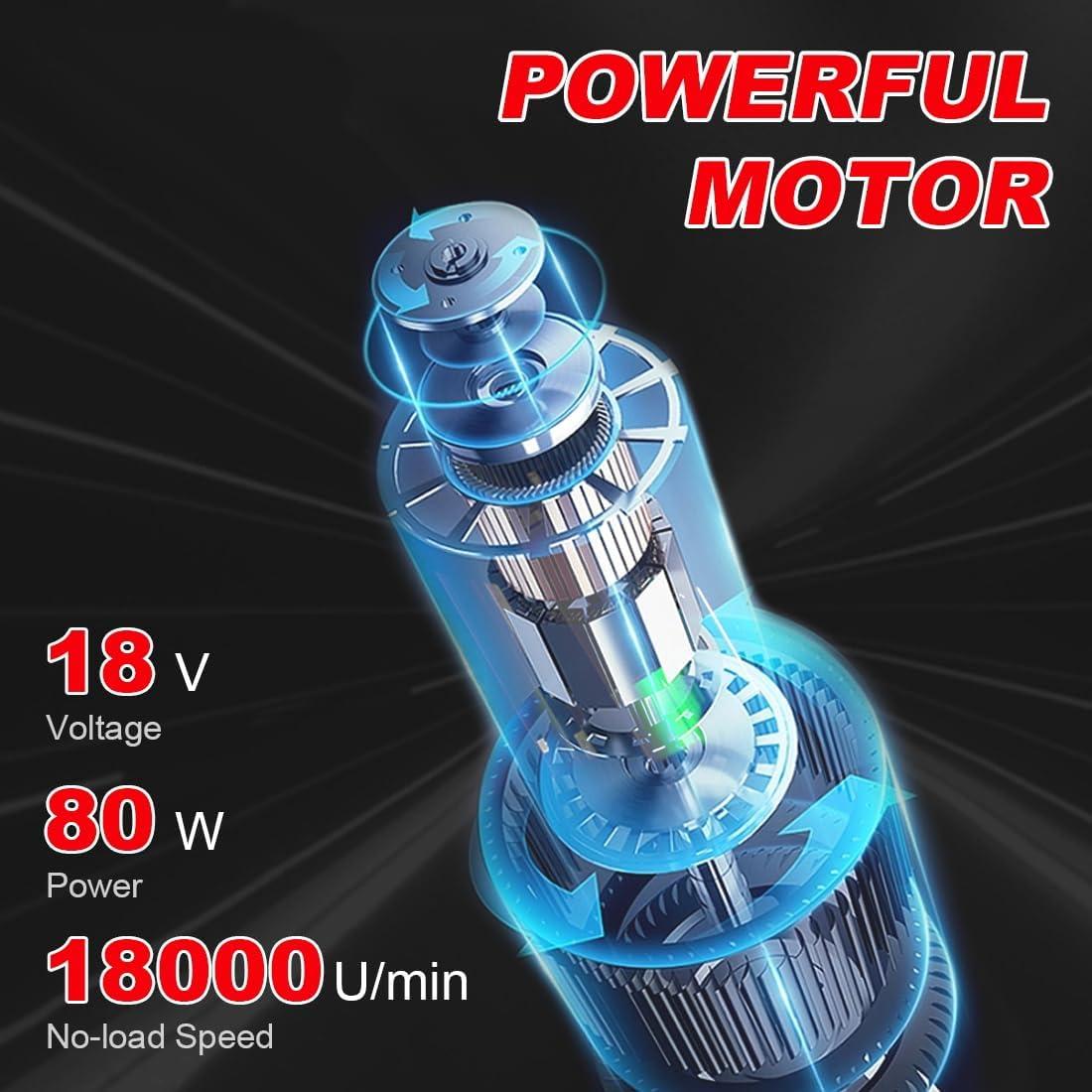 Kit de Herramienta Rotativa Inalámbrica AUTOJARE 6 Velocidades 24 Accesorios