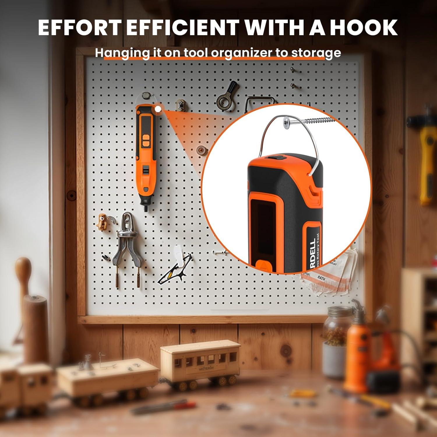 Herramienta Rotativa Inalámbrica HARDELL 12V 80 Accesorios