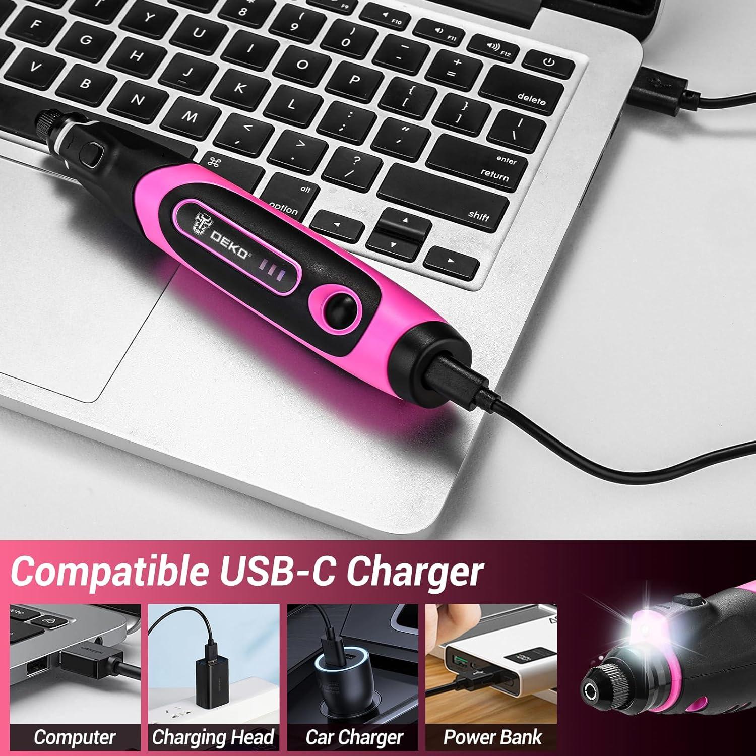 Mini Herramienta Rotativa Inalámbrica DEKOPRO 3.7V 70 Accesorios