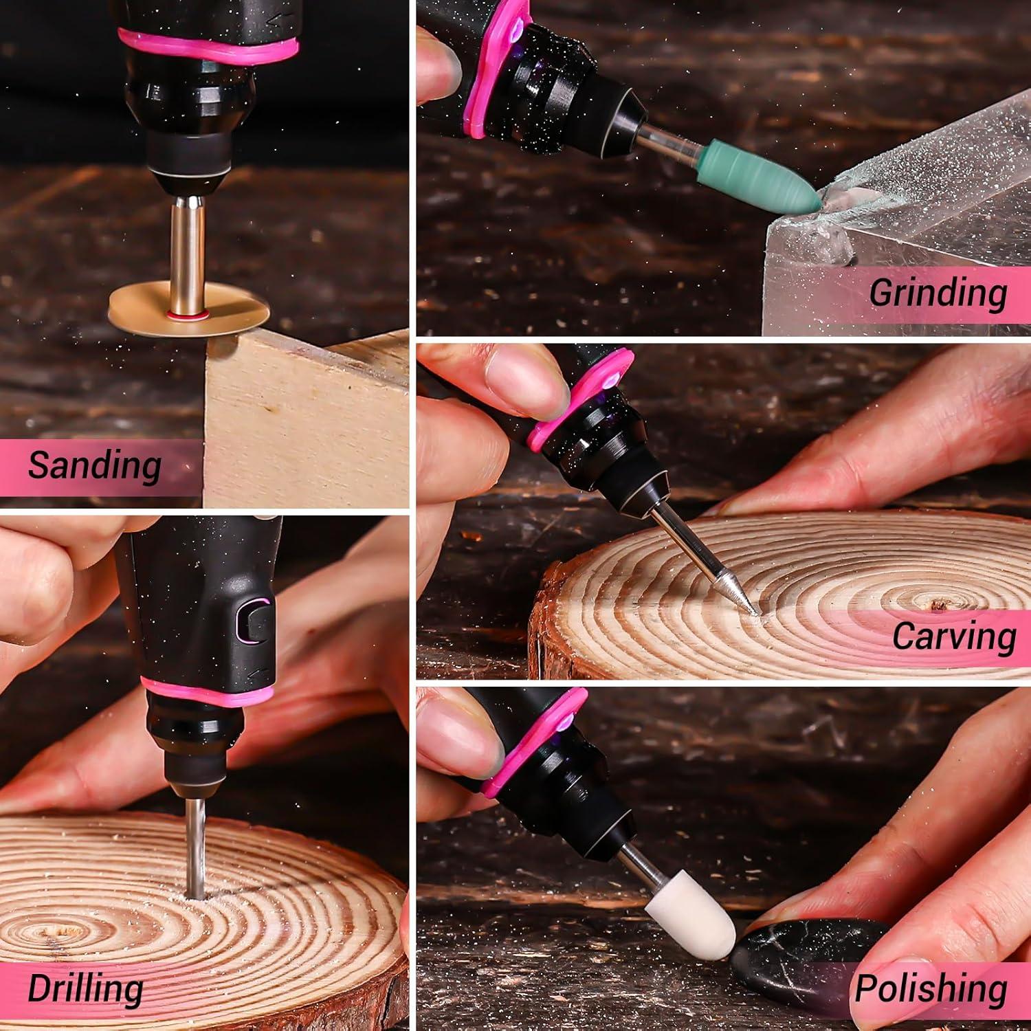 Mini Herramienta Rotativa Inalámbrica DEKOPRO 3.7V 70 Accesorios