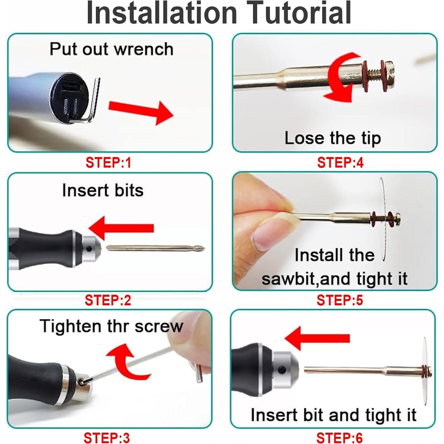 Bolígrafo de Grabado Eléctrico JANGKLIFE Mini Inalámbrico 3 Velocidades