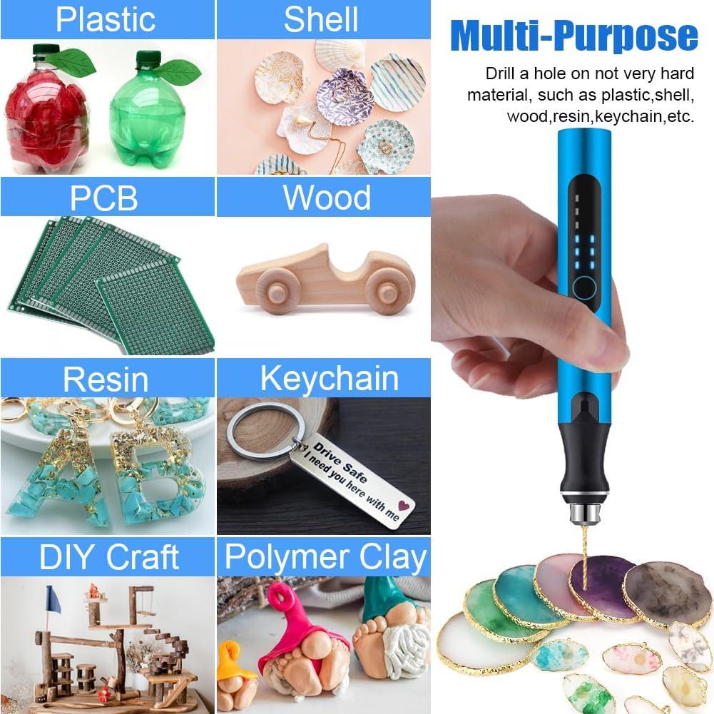 Mini Taladro Eléctrico Inalámbrico VQVYBXN 3 Velocidades 18000 RPM