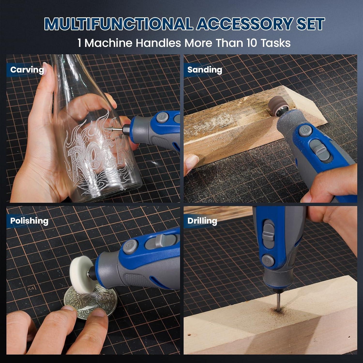 Herramienta Rotativa Inalámbrica SCHTUMPA 8V 25 Accesorios