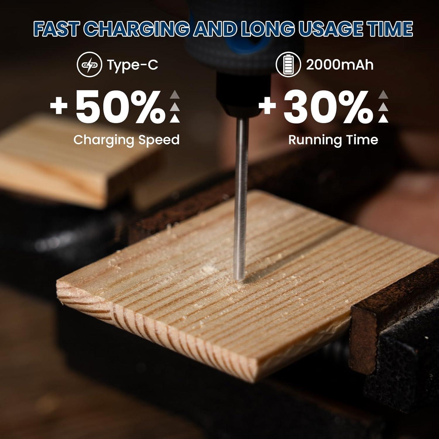 Herramienta Rotativa Inalámbrica SCHTUMPA 8V 25 Accesorios