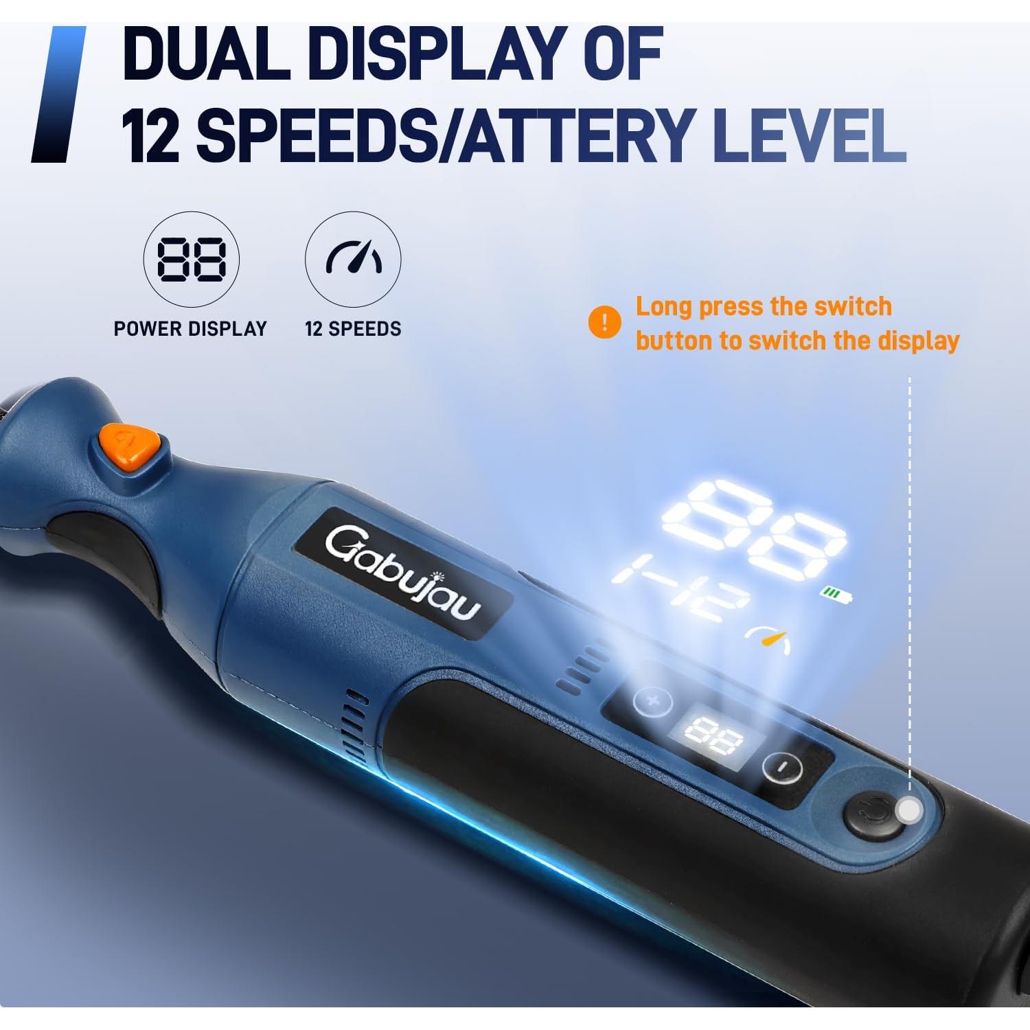 Kit de Herramienta Rotativa Inalámbrica Gabujau 7.4V 51 Accesorios