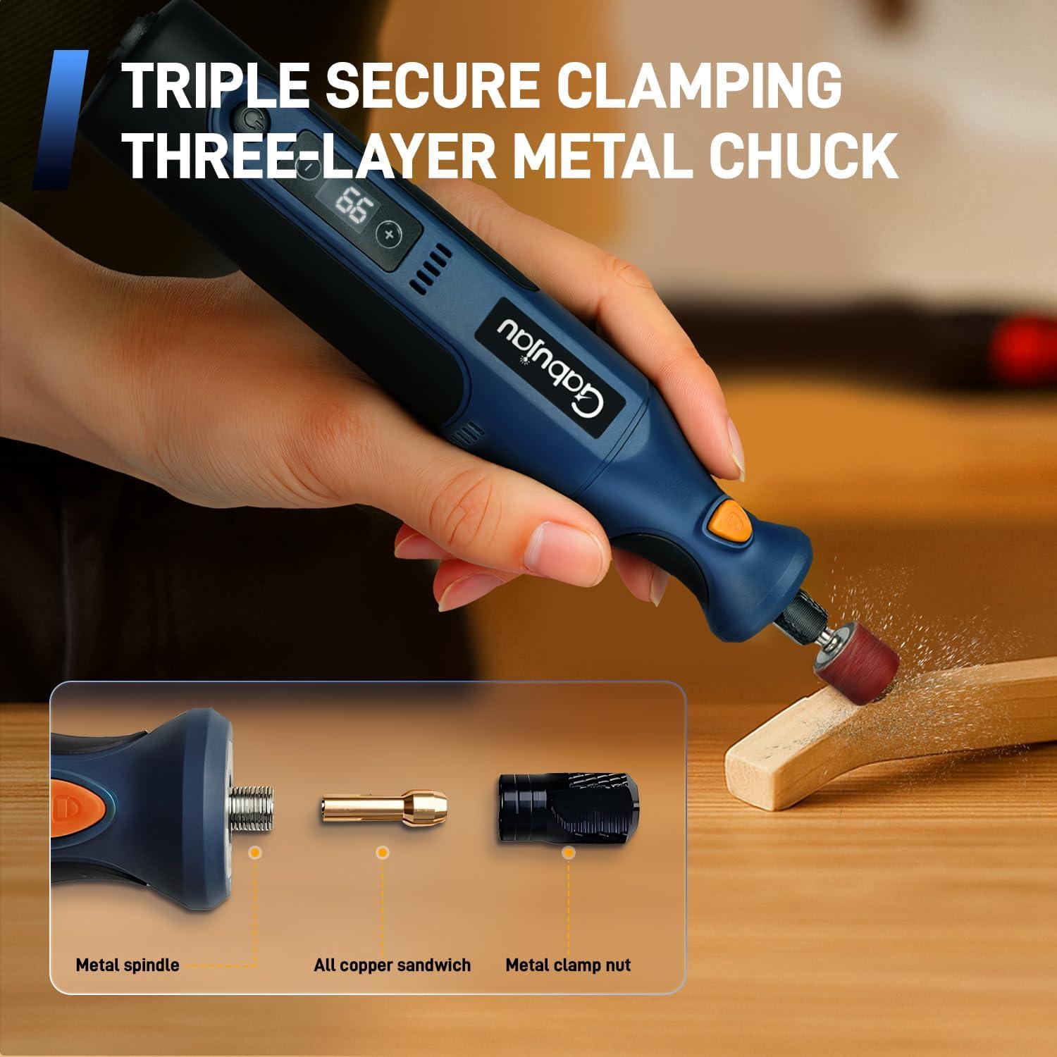 Kit de Herramienta Rotativa Inalámbrica Gabujau 7.4V 51 Accesorios