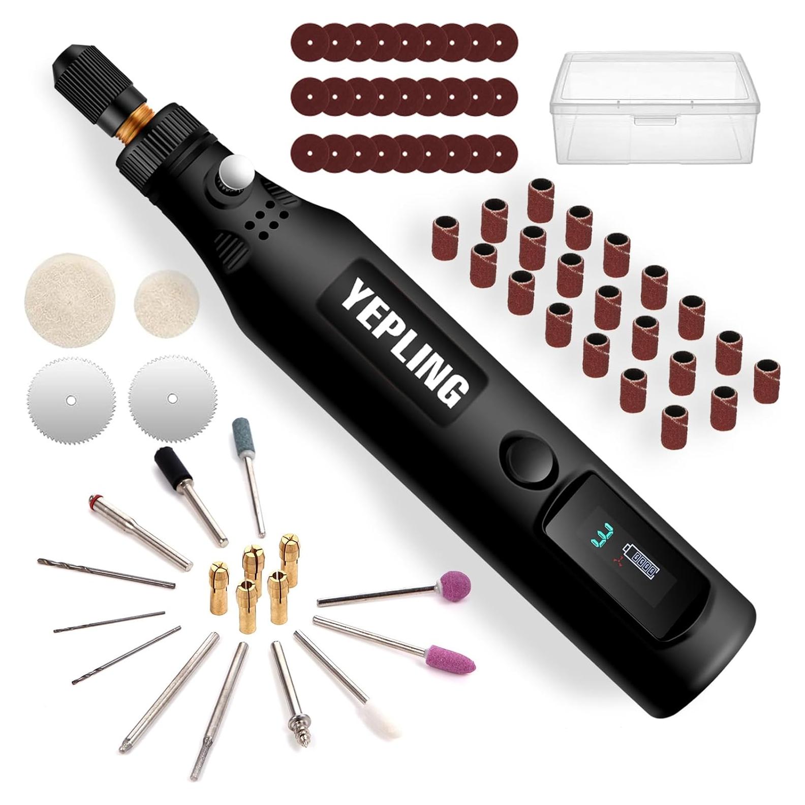 Herramienta Rotativa Inalámbrica YEPLING HJ102 3.7V 72 Accesorios