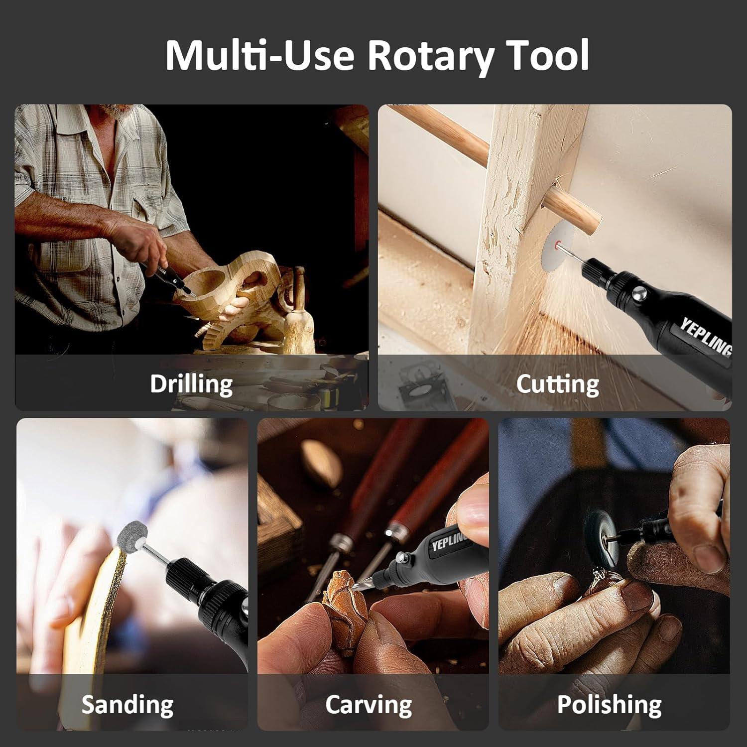 Herramienta Rotativa Inalámbrica YEPLING HJ102 3.7V 72 Accesorios