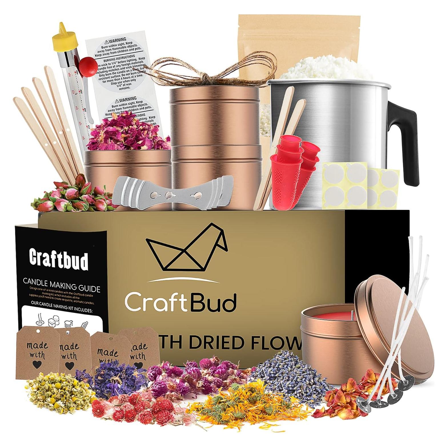 Kit de Fabricación de Velas de Soja CraftBud - 50 Piezas