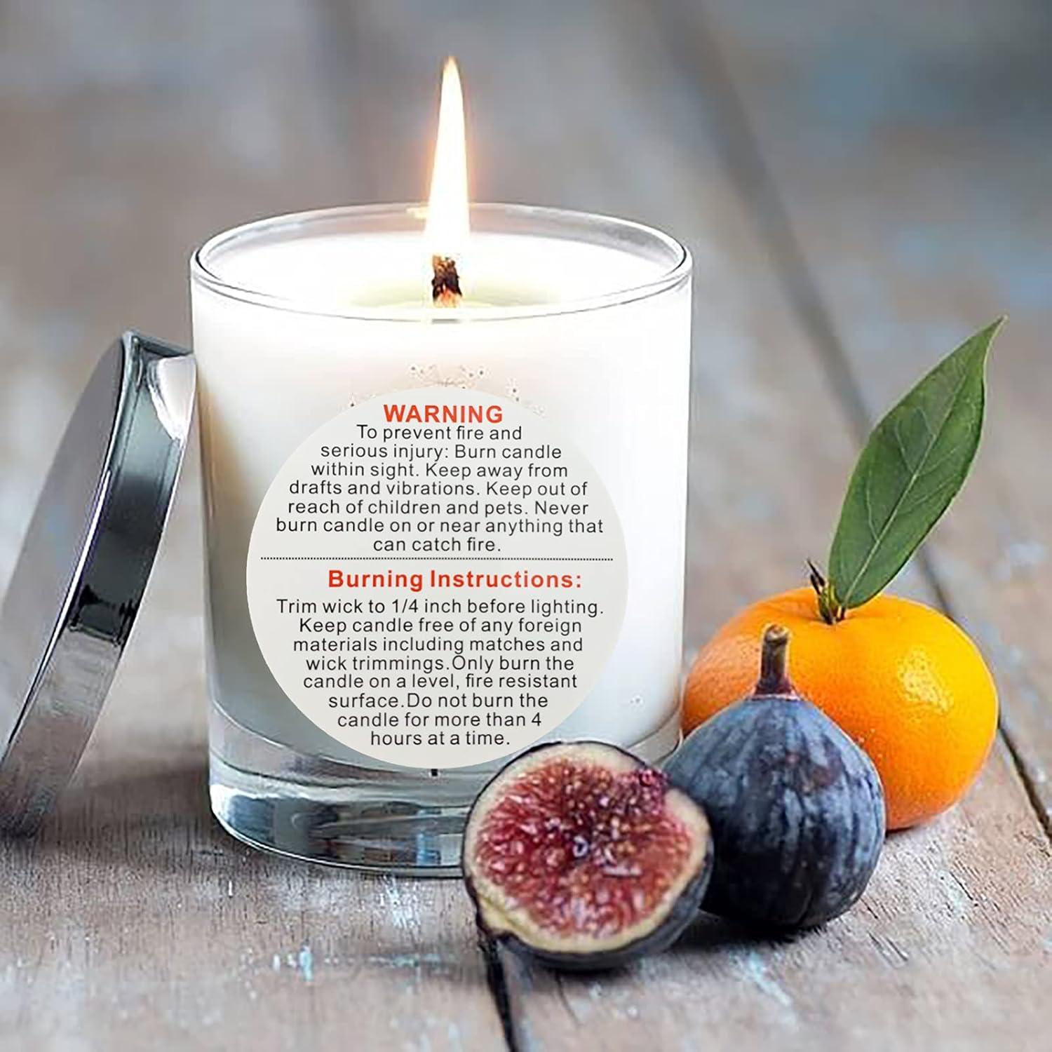 Etiquetas de Advertencia para Velas FuraHa 720 Piezas 5.08 cm