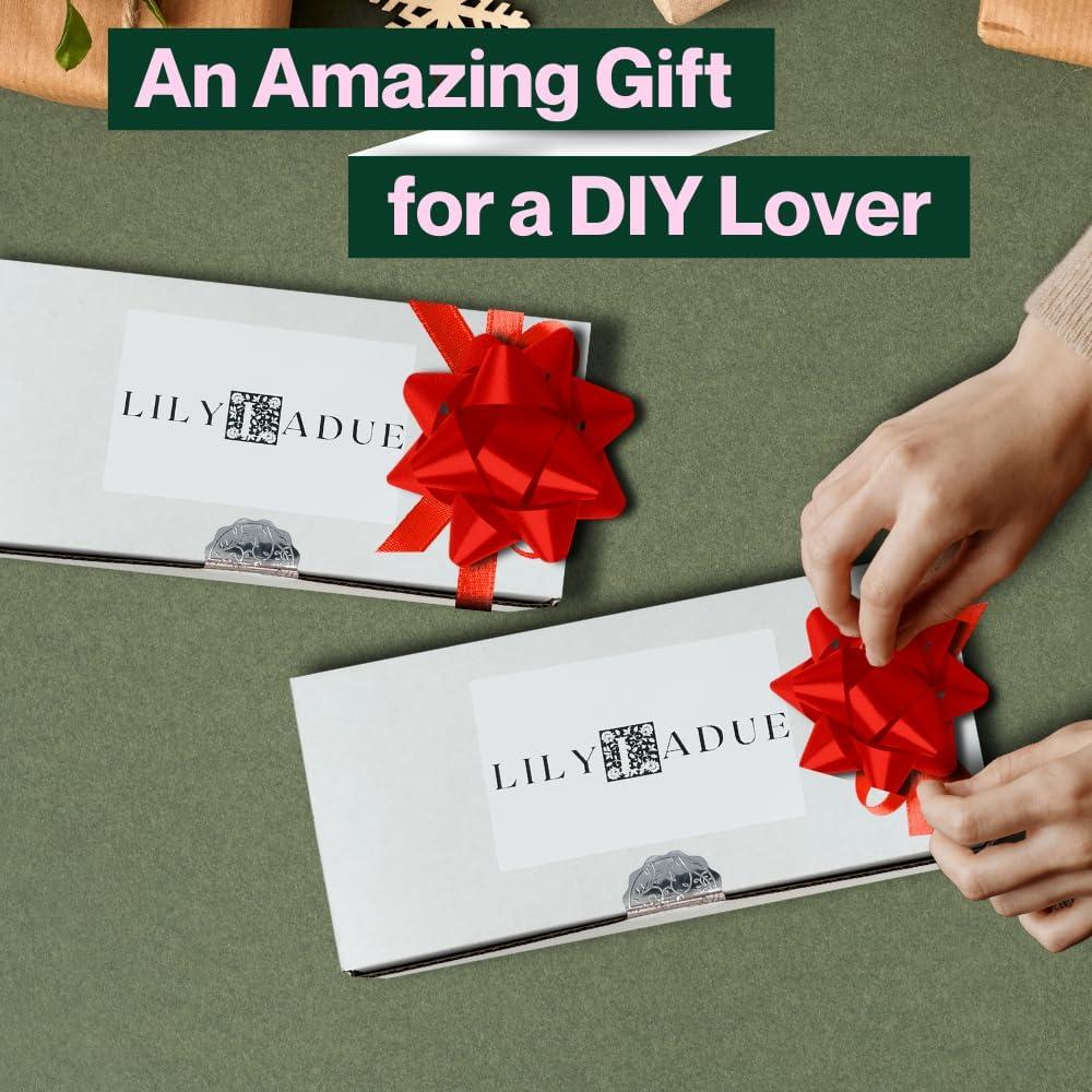 Kit de Velas de Arena Perladas LILY LADUE 0.45kg con Tazón de Cobre