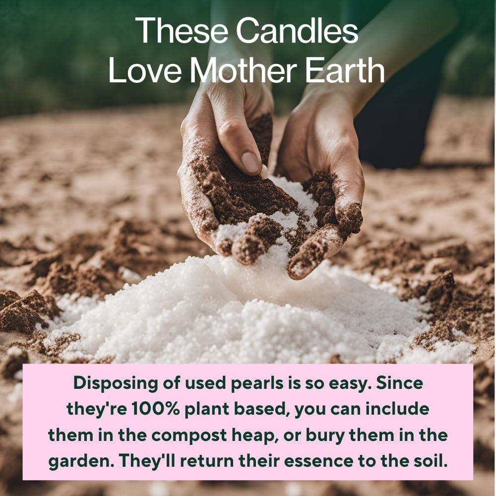 Kit de Velas de Arena Perladas LILY LADUE 0.45kg con Tazón de Cobre